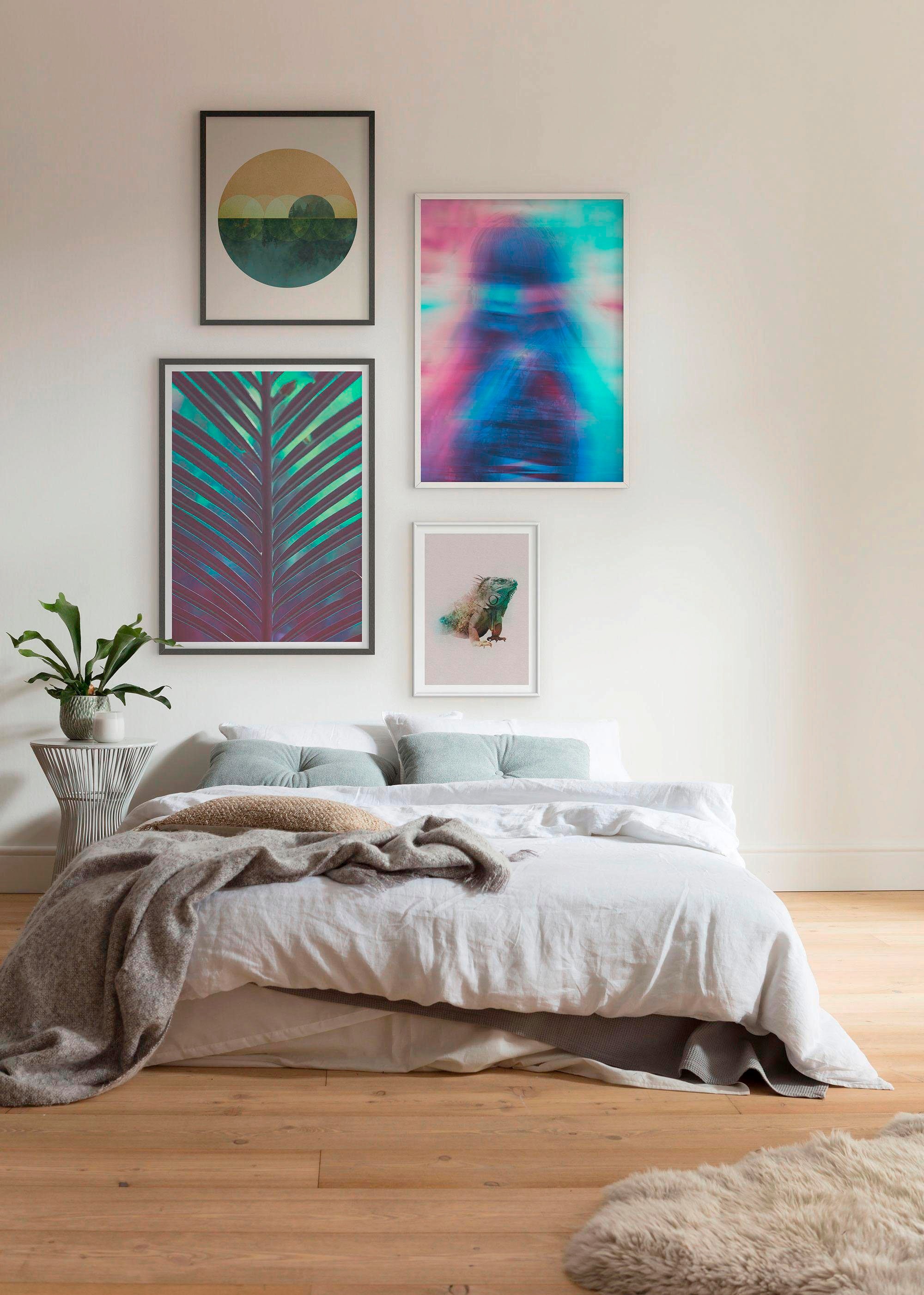 Komar Bild »Neon Girl«, Porträts, (1 St.), Wandbild zur Dekoration - ohne Rahmen