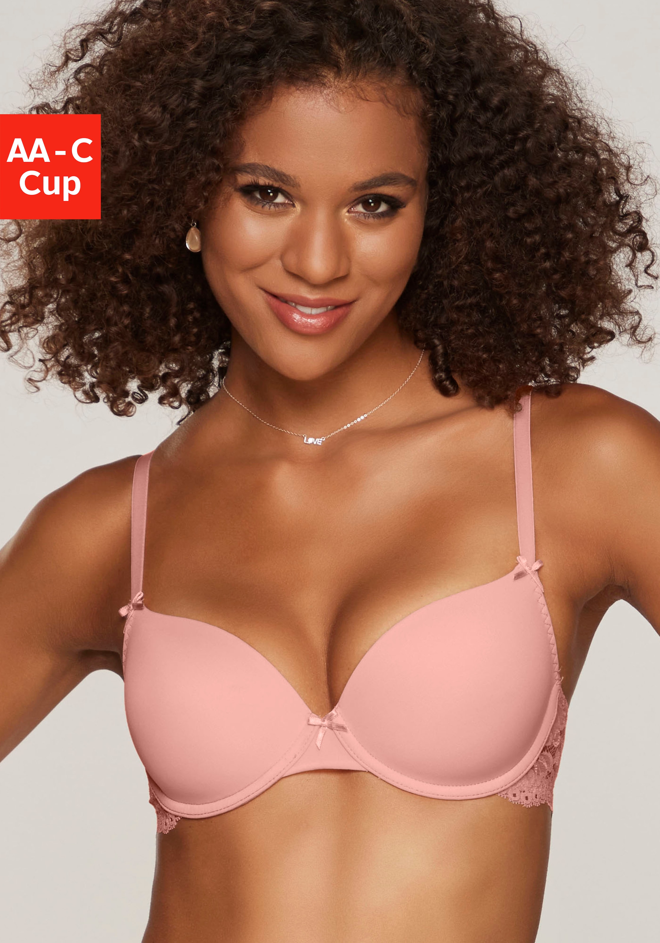 Nuance Schalen-BH, im Rücken aus Spitze, Cups aus Microtouch, Dessous