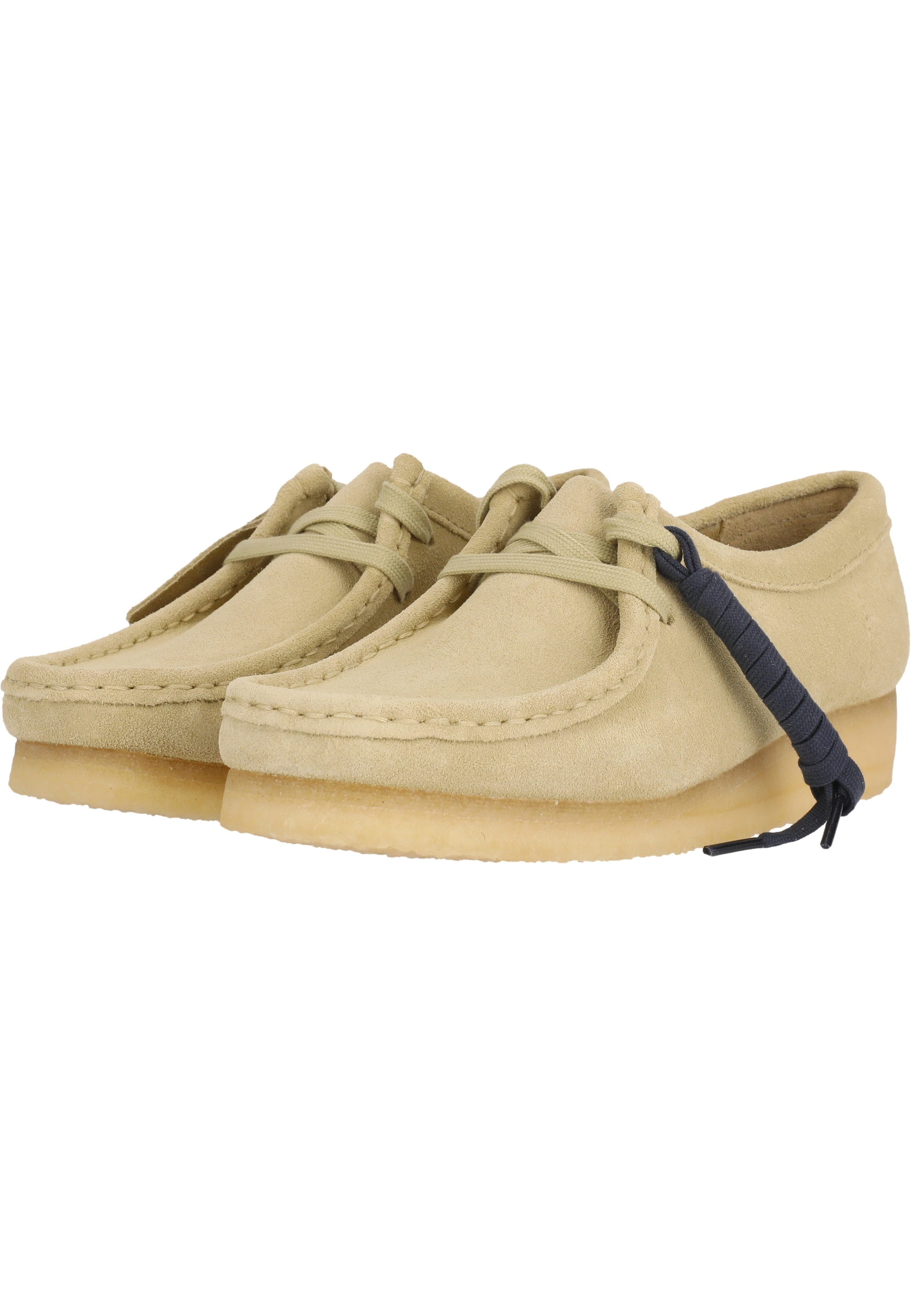 Clarks Schnürschuh »Wallabee Maple Suede«, mit unverwechslebarer Kreppsohle