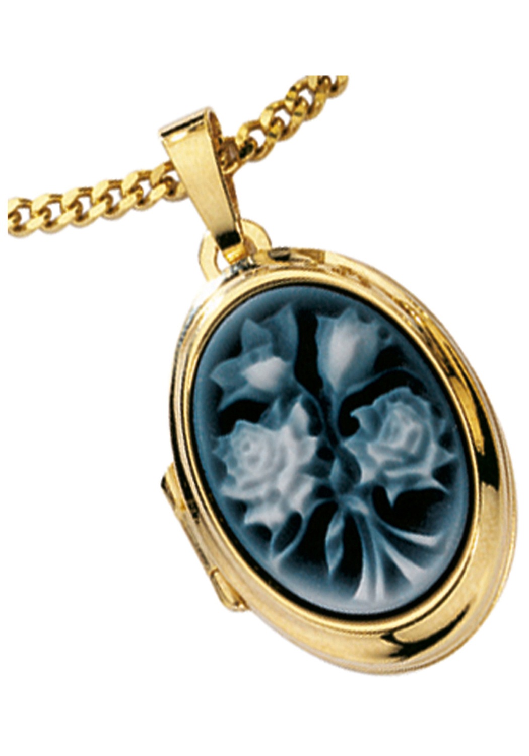 JOBO Medallionanhänger »Anhänger Medaillon oval«, 585 Gold