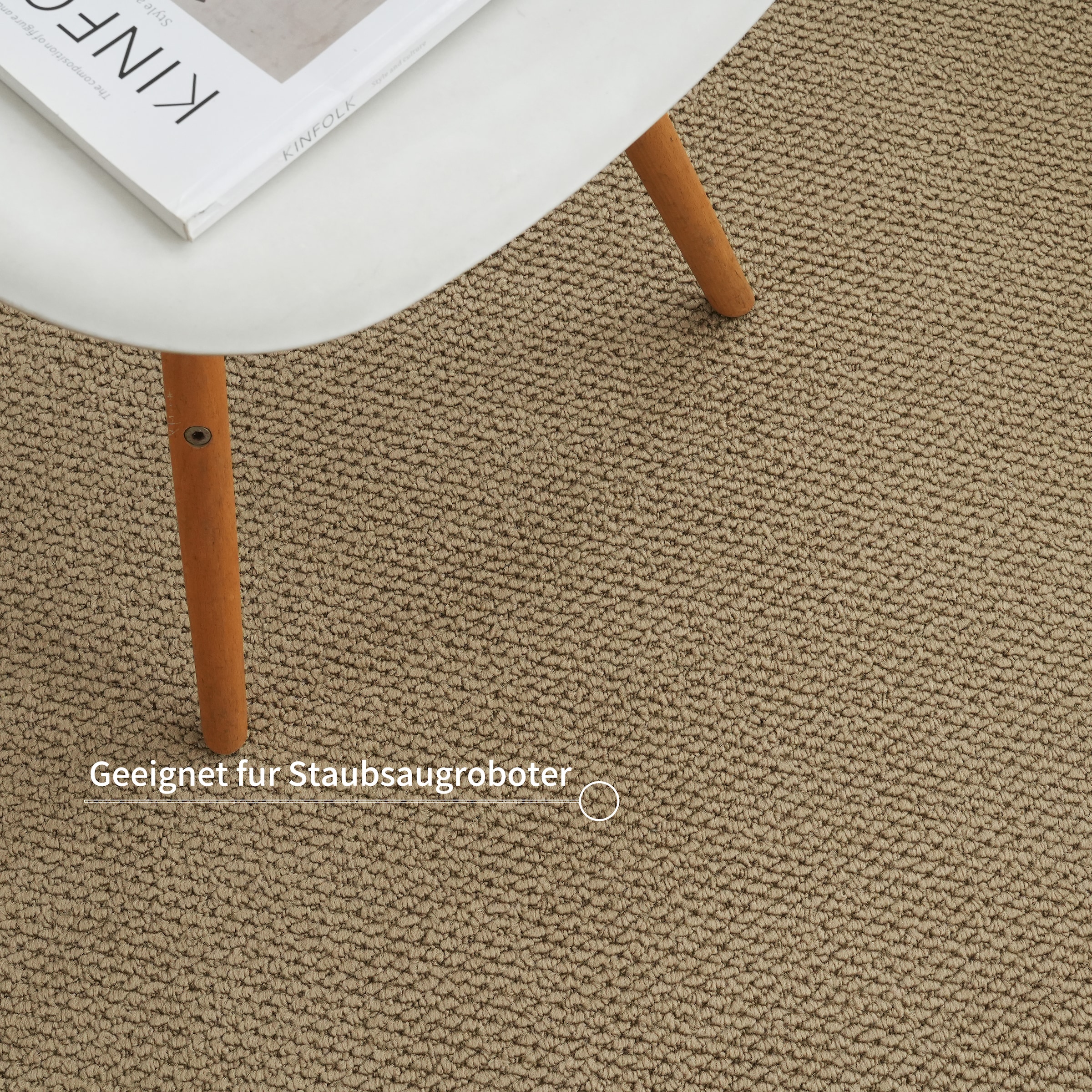 OTTO home Teppich »Lilia« rechteckig 5 mm Höhe Sisal-Optik, uni, waschbar, Wohnzimmer, Schlafzimmer, Esszimmer