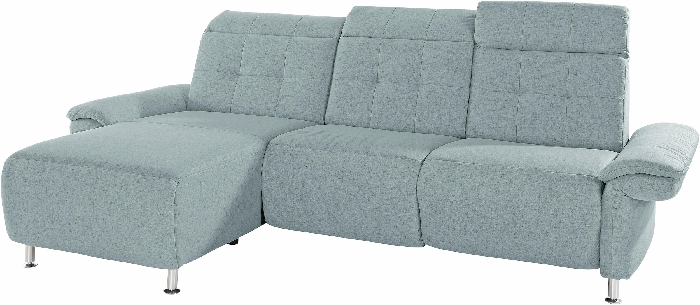 PLACES OF STYLE Ecksofa »Manhattan L-Form« 2 Sitze mit elektrischer Relaxfunktion, verstellbare Armlehnen