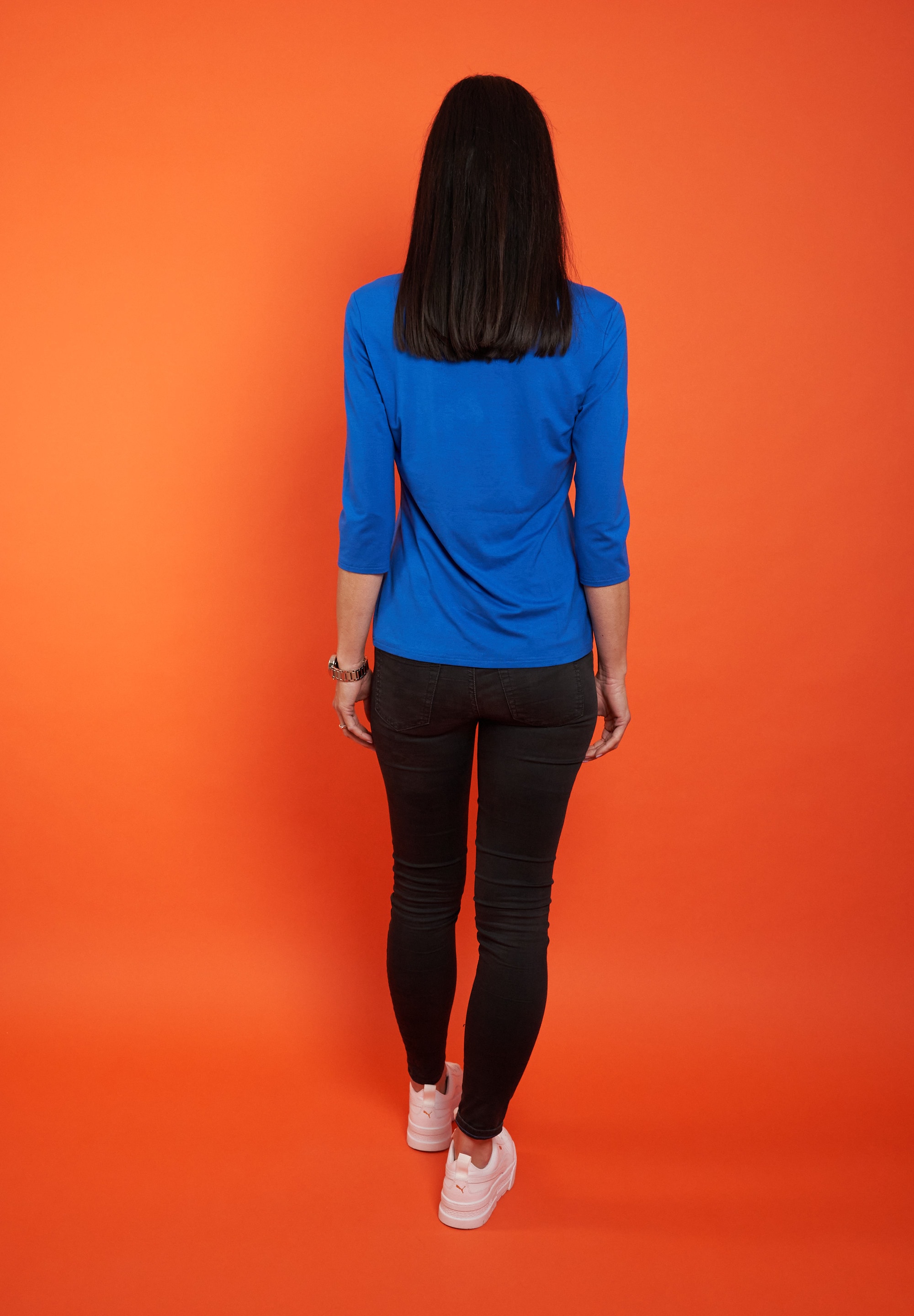 Seidel Moden 3/4-Arm-Shirt mit Raff-Detail vorne - MADE IN GERMANY