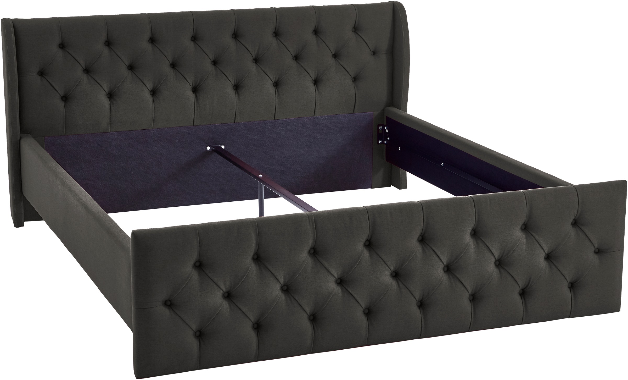 ATLANTIC home collection Bettgestell "TAMINA mit Chesterfieldoptik Kopf- un günstig online kaufen