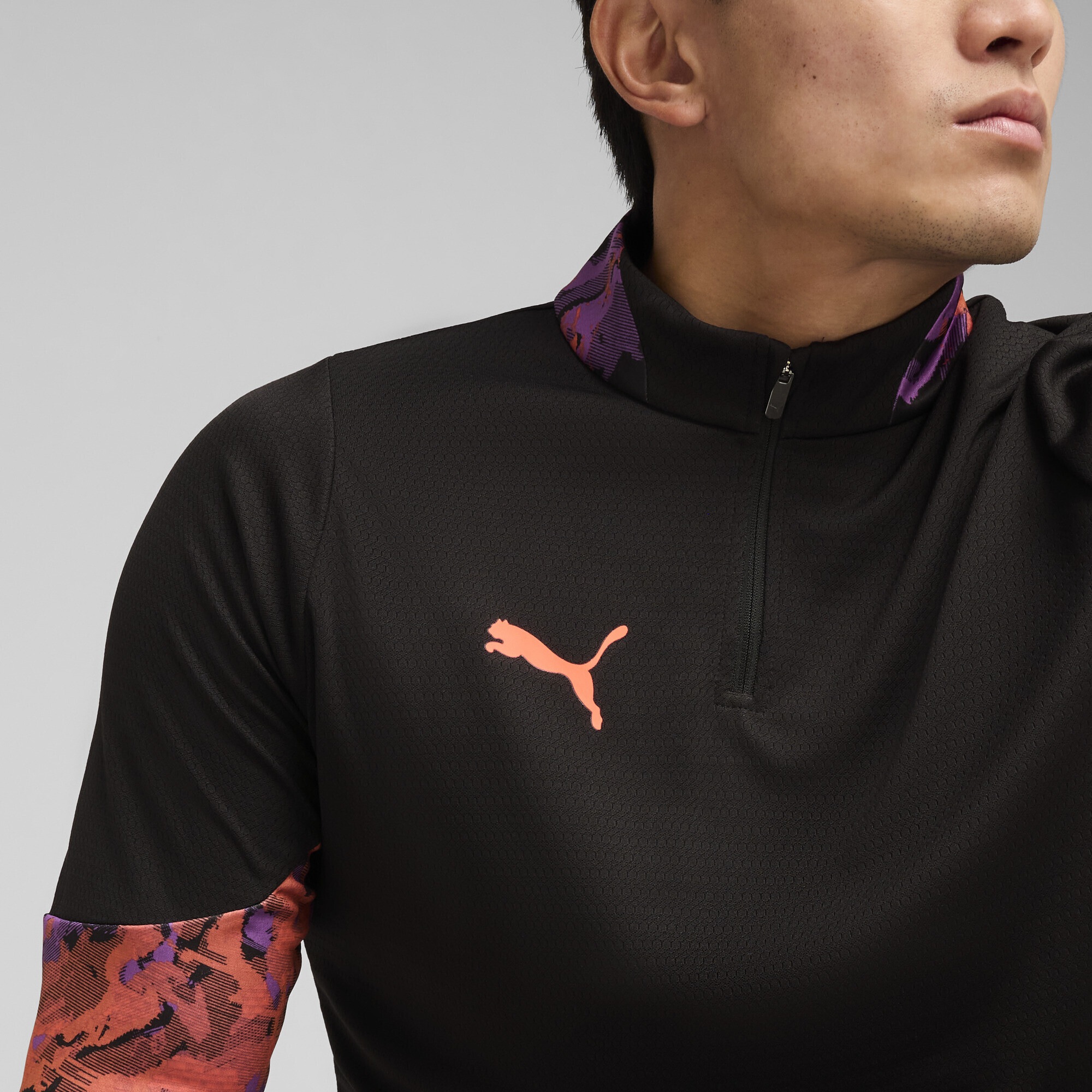 PUMA Sweatjacke »IndividualCUP Fußballtop mit viertellangem Reißverschluss Herren«