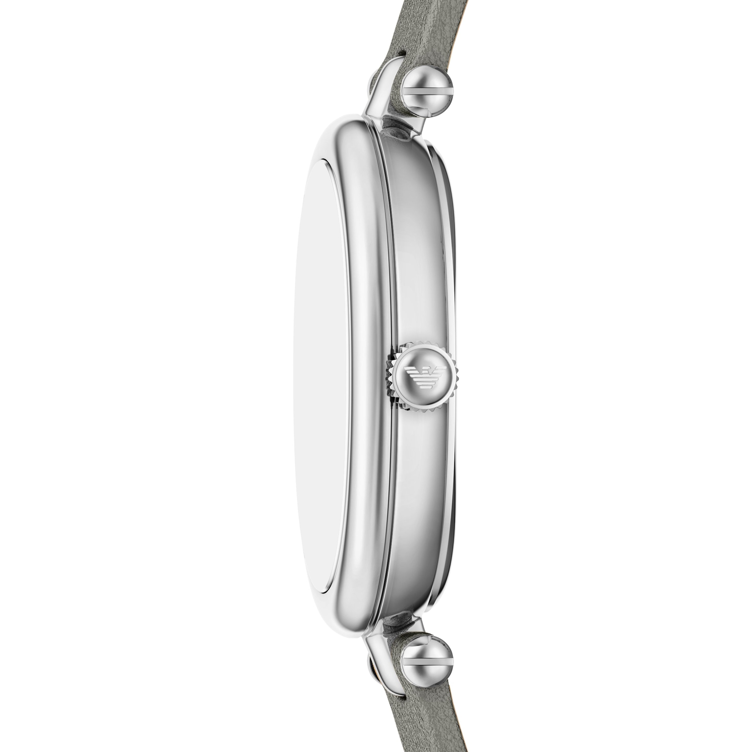 Emporio Armani Quarzuhr »SINFONIA« Armbanduhr, Damenuhr, Lederarmband, analog