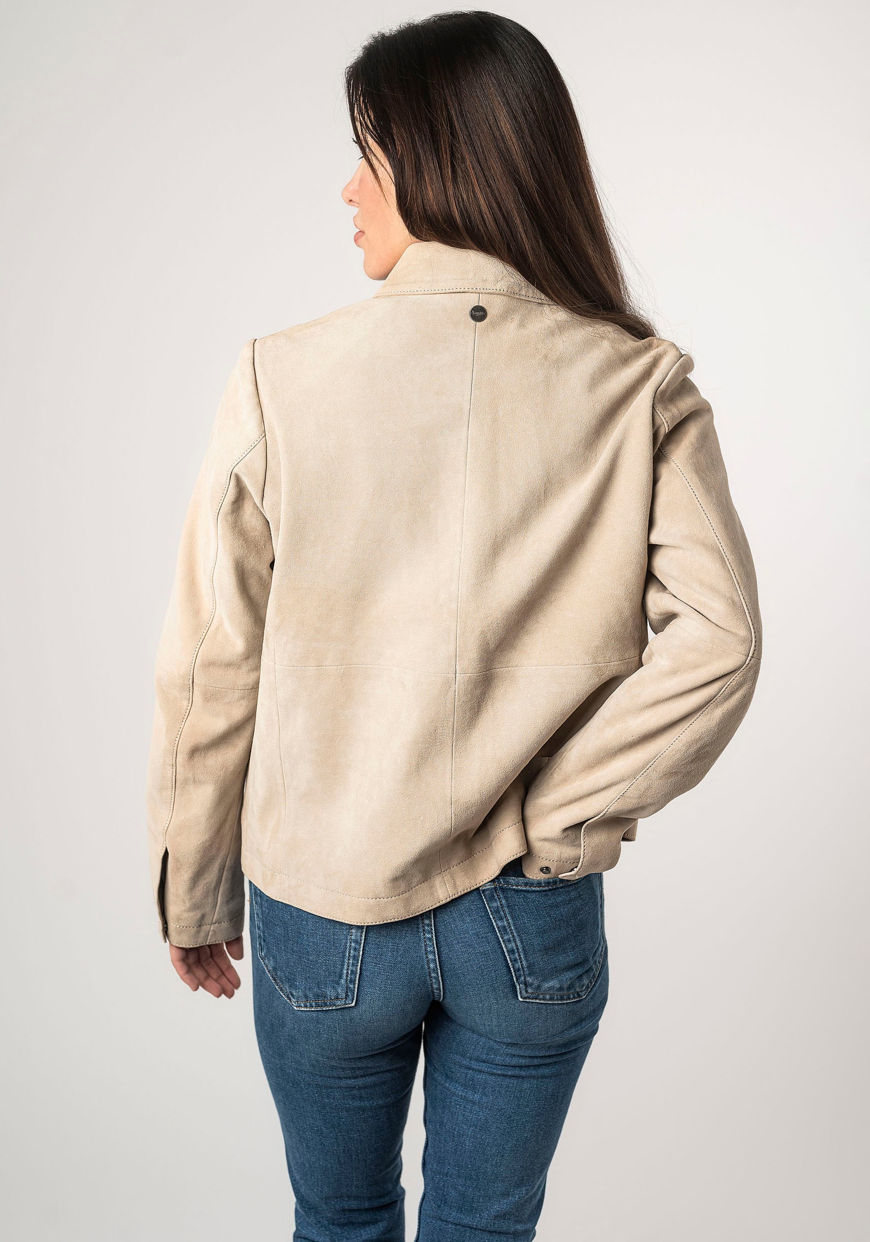 Mauritius Lederjacke »MWYaima«, mit Hemdkragen, aufgesetzten Taschen