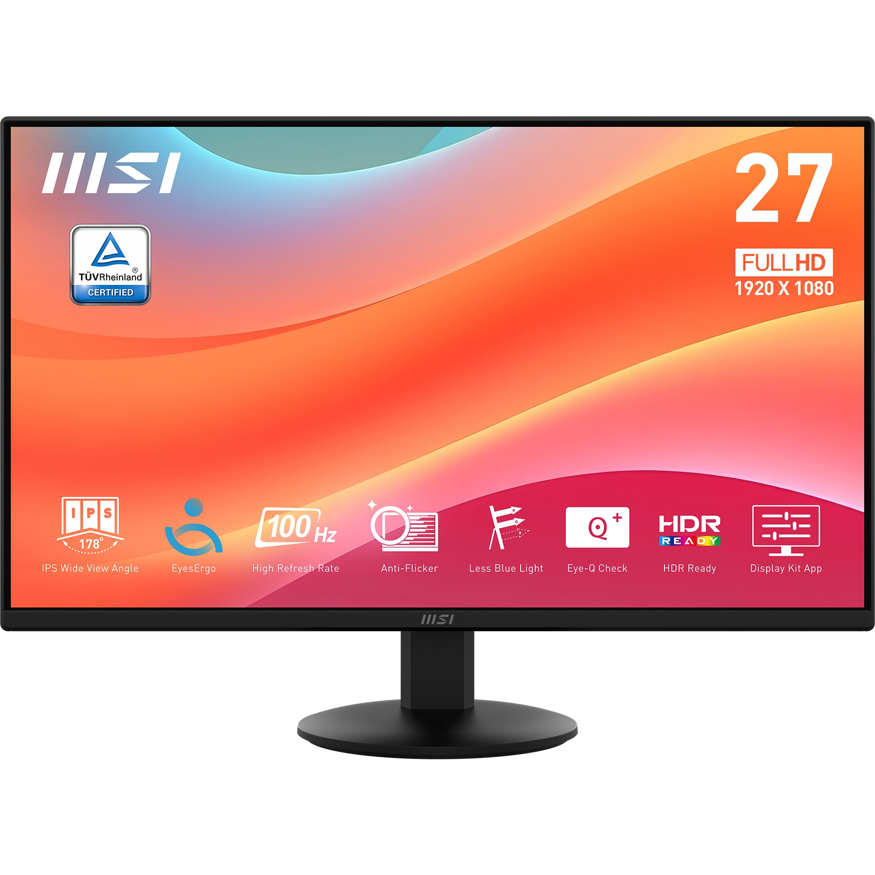 GAMEMAX Gaming-PC-Komplettsystem »MegaDeal Rockstar 2821 AMD Ryzen 5 5500 16GB 480GB SSD RTX 5050« 27 ″ AMD Ryzen 5 GeForce RTX™ 5050 16 GB RAM 480 GB SSD Windows 11 + MSI PRO MP272L LCD-Monitor, 68,6cm (27")