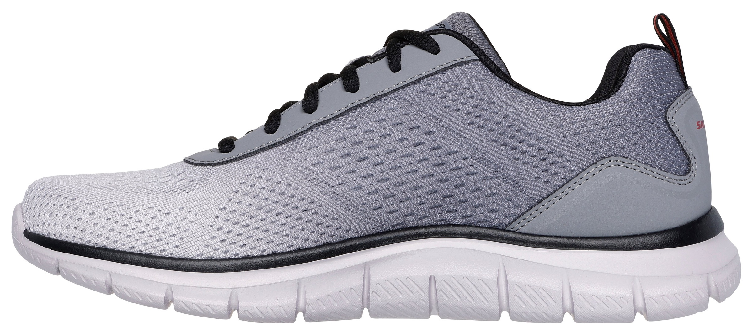 Sneaker SKECHERS "TRACK-RIPKENT", Herren, Gr. 41, grau (grau, schwarz), Synthetik, Textil, Schuhe Sneaker, Freizeitschuh, Halbschuh, Schnürschuhin veganer Verarbeitung 3