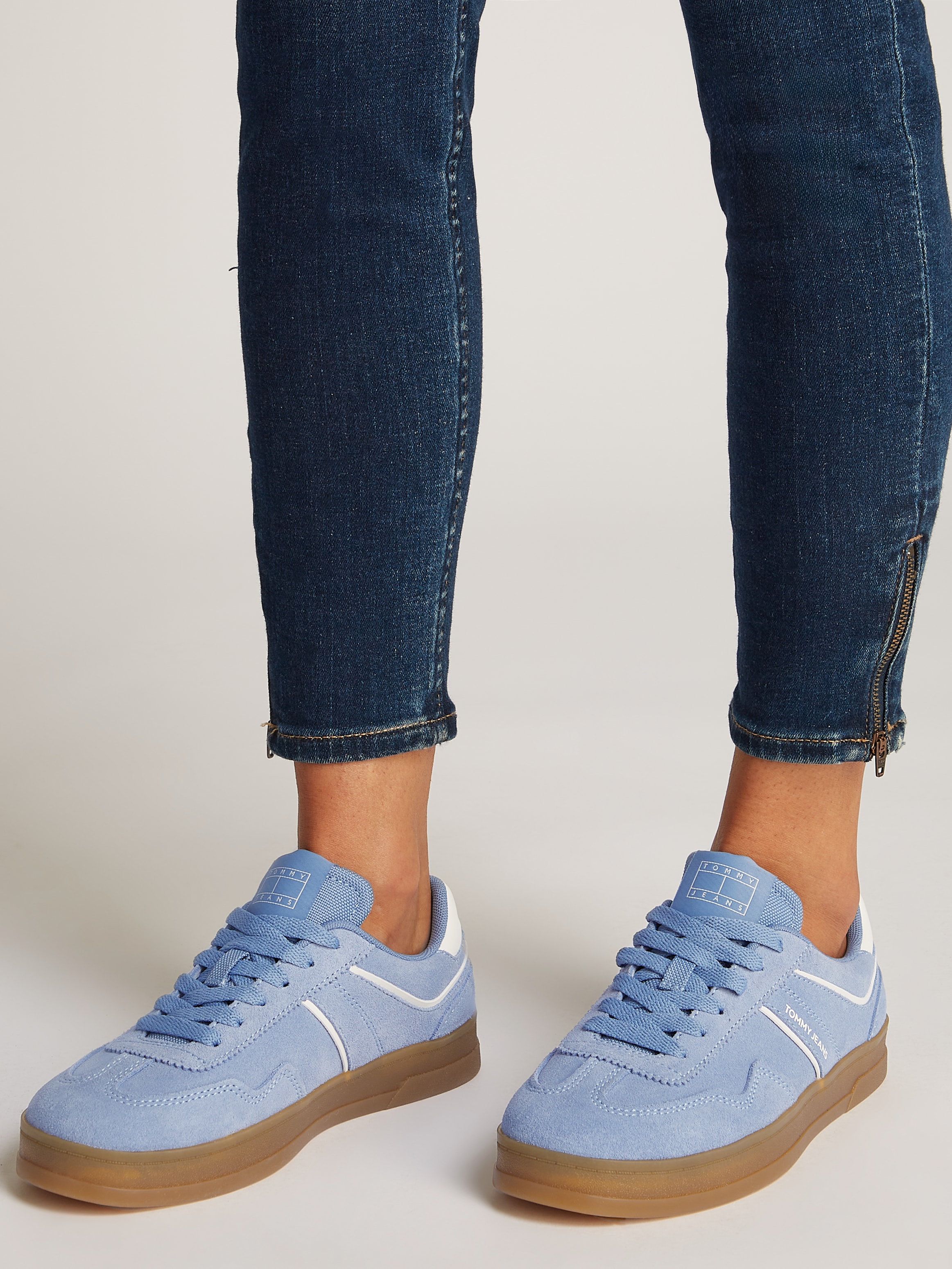 Tommy Jeans Plateausneaker "THE GREENWICH SUEDE", Freizeitschuh, Halbschuh, günstig online kaufen