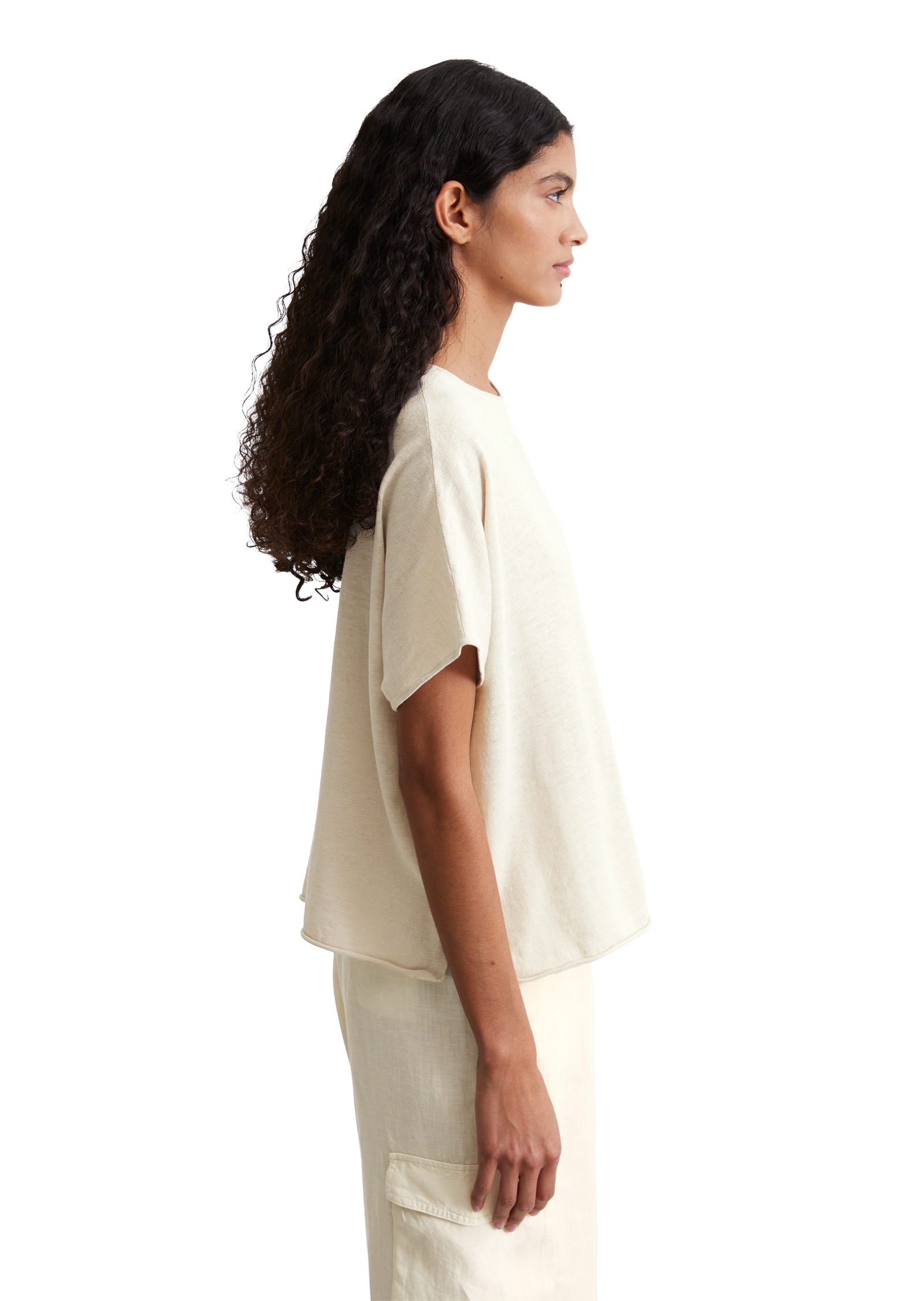 Marc O'Polo Strickpullover »aus Baumwolle-Leinen-Slub«