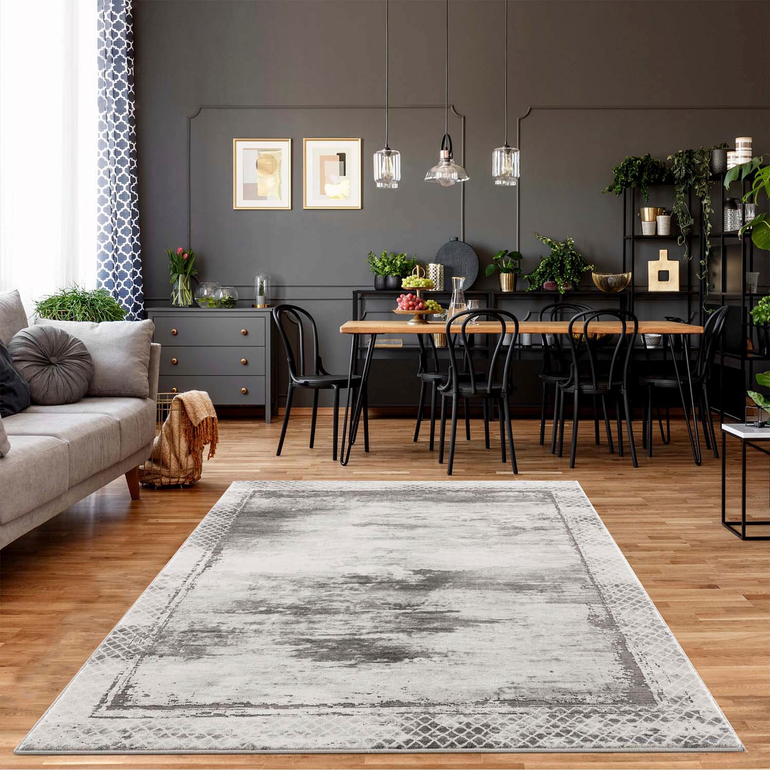 Carpet City Teppich »Noa 9332«, rechteckig, Kurzflor, Modern, Weicher For, Pflegeleicht