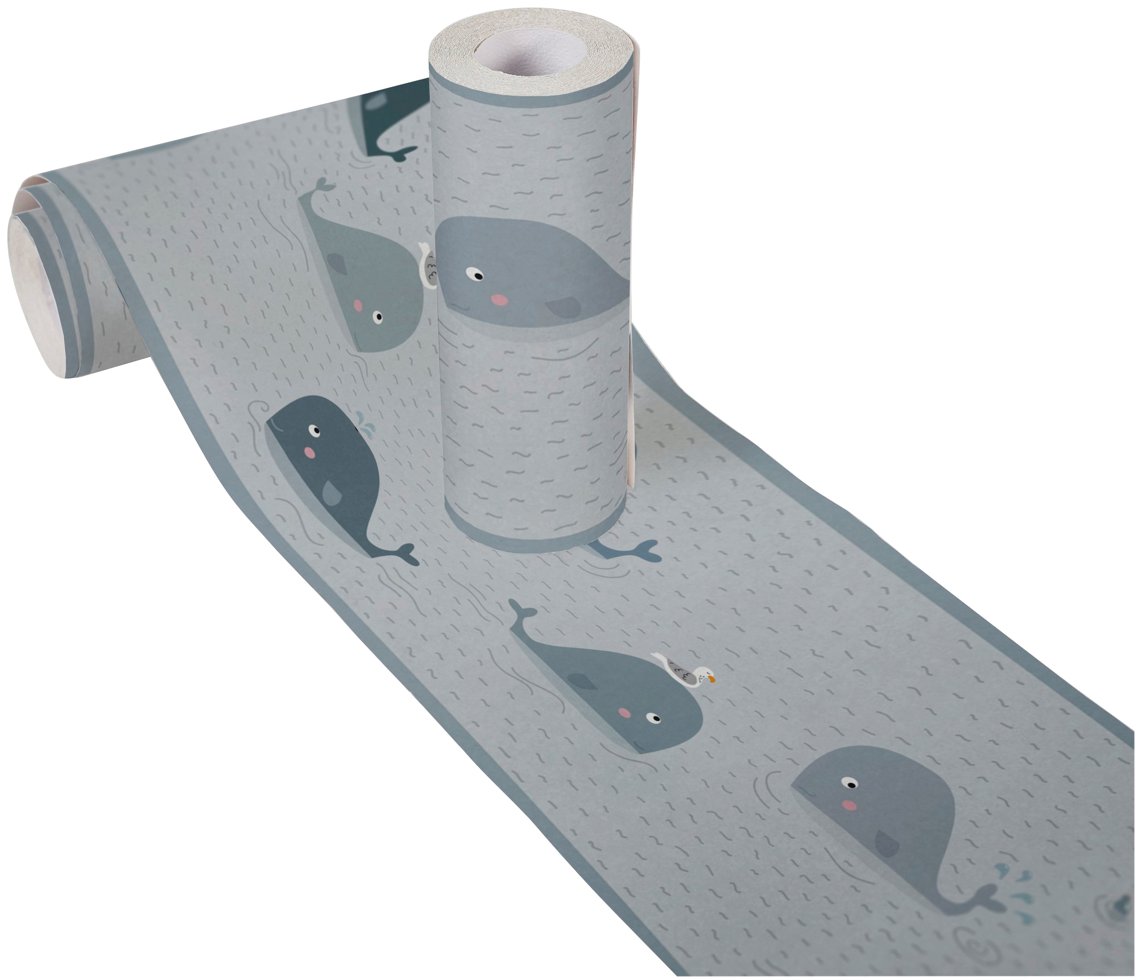 A.S. Création Bordüre »Floating Friends«, Motiv-abstrakt-naturalistisch, Papier Wand Schräge Tür Borte Wohnzimmer Schlafzimmer Küche Design