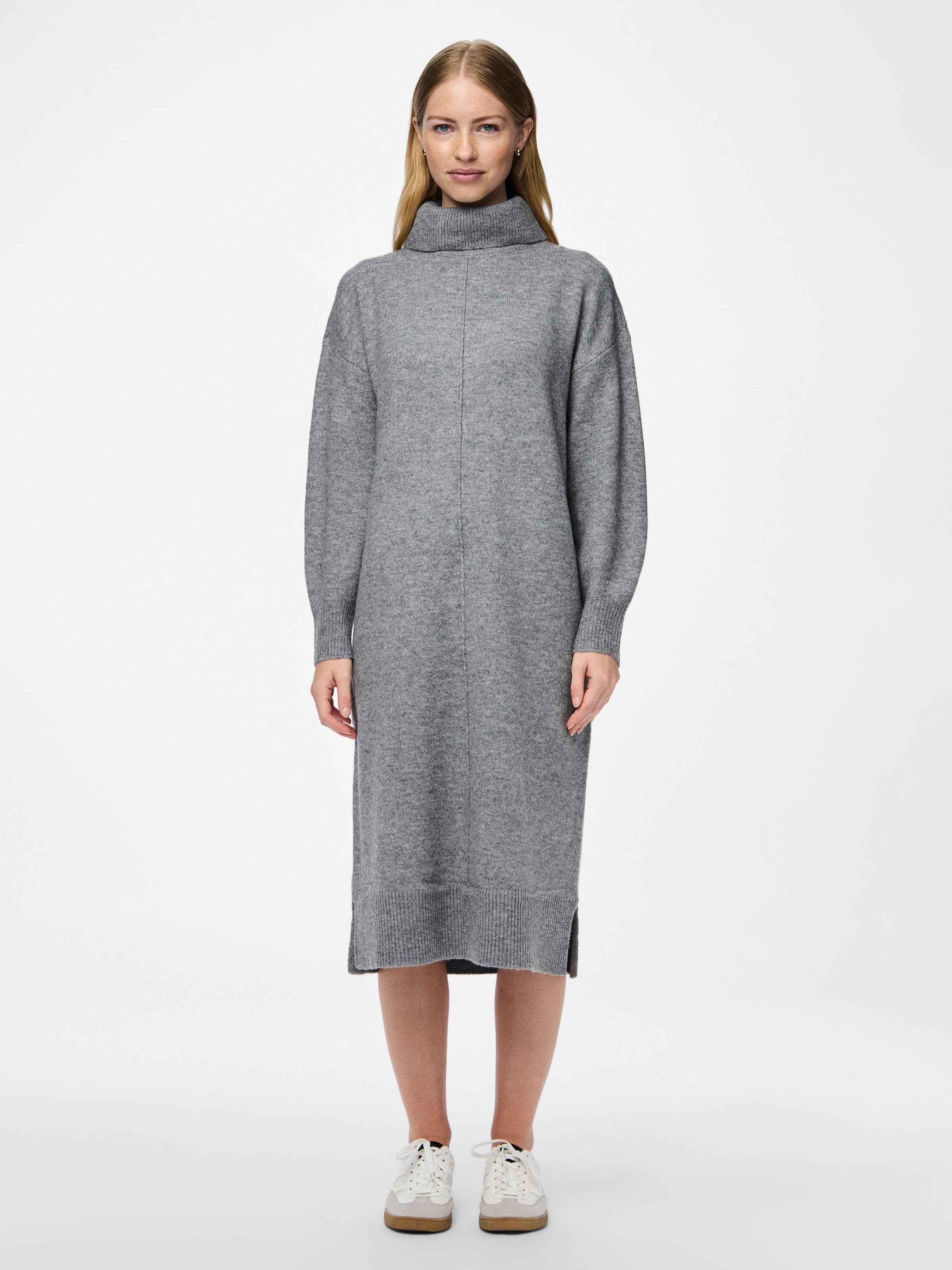 pieces Strickkleid "PCMALOU LS ROLLNECK KNIT DRESS NOOS BC" günstig online kaufen