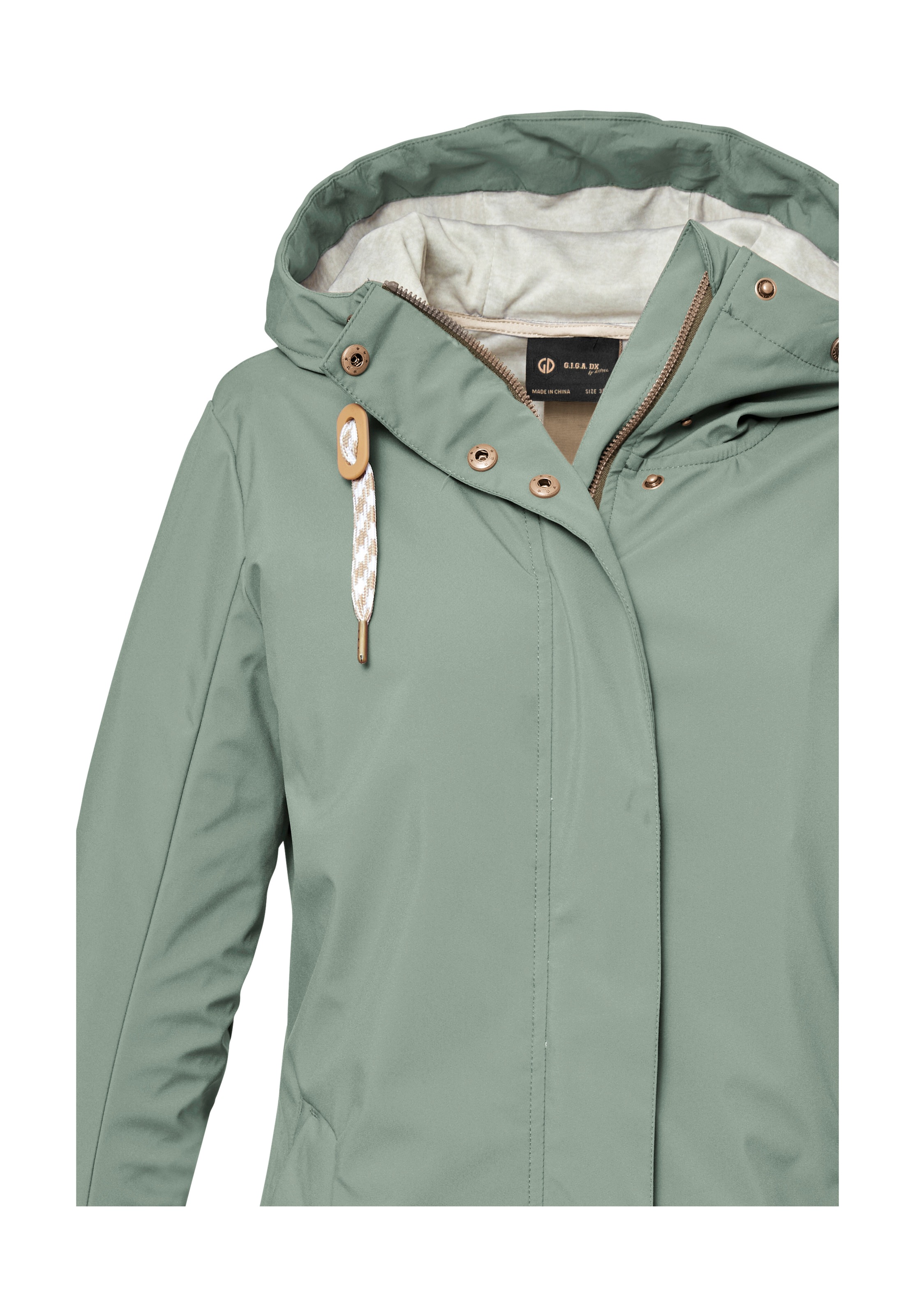 G.I.G.A. DX by killtec Softshellparka »GS 16 WMN SFTSHLL PRK«, Wasserdichter, atmungsaktiver Parka aus recycelten Materialien