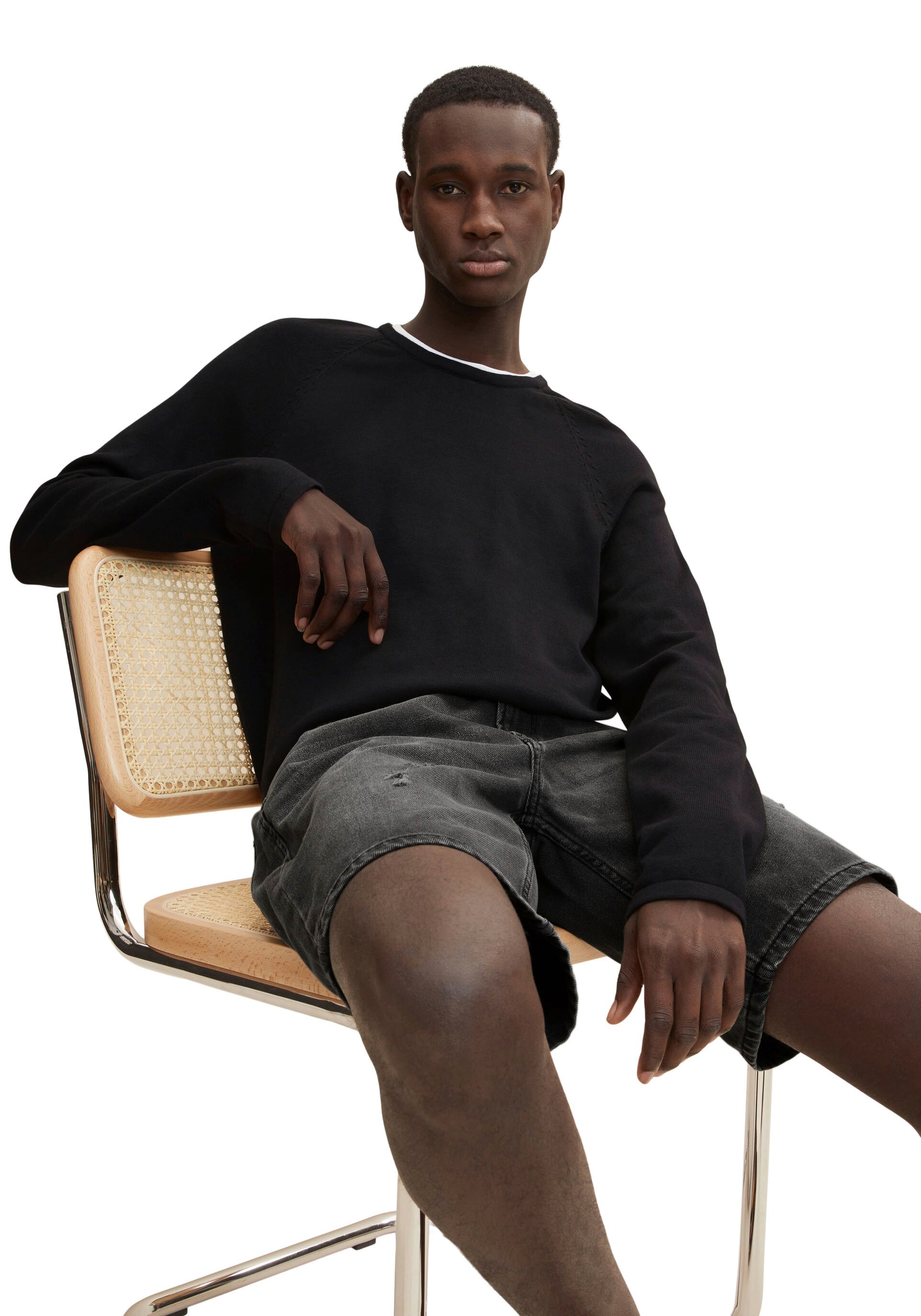 TOM TAILOR Denim Strickpullover »Tom Tailor Denim Herren Rundhalspullover«