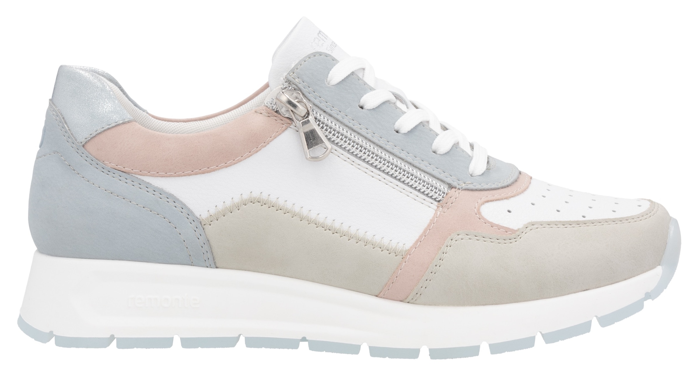 Remonte Keilsneaker, Freizeitschuh, Halbschuh, Schnürschuh mit gepolstertem Schaftrand
