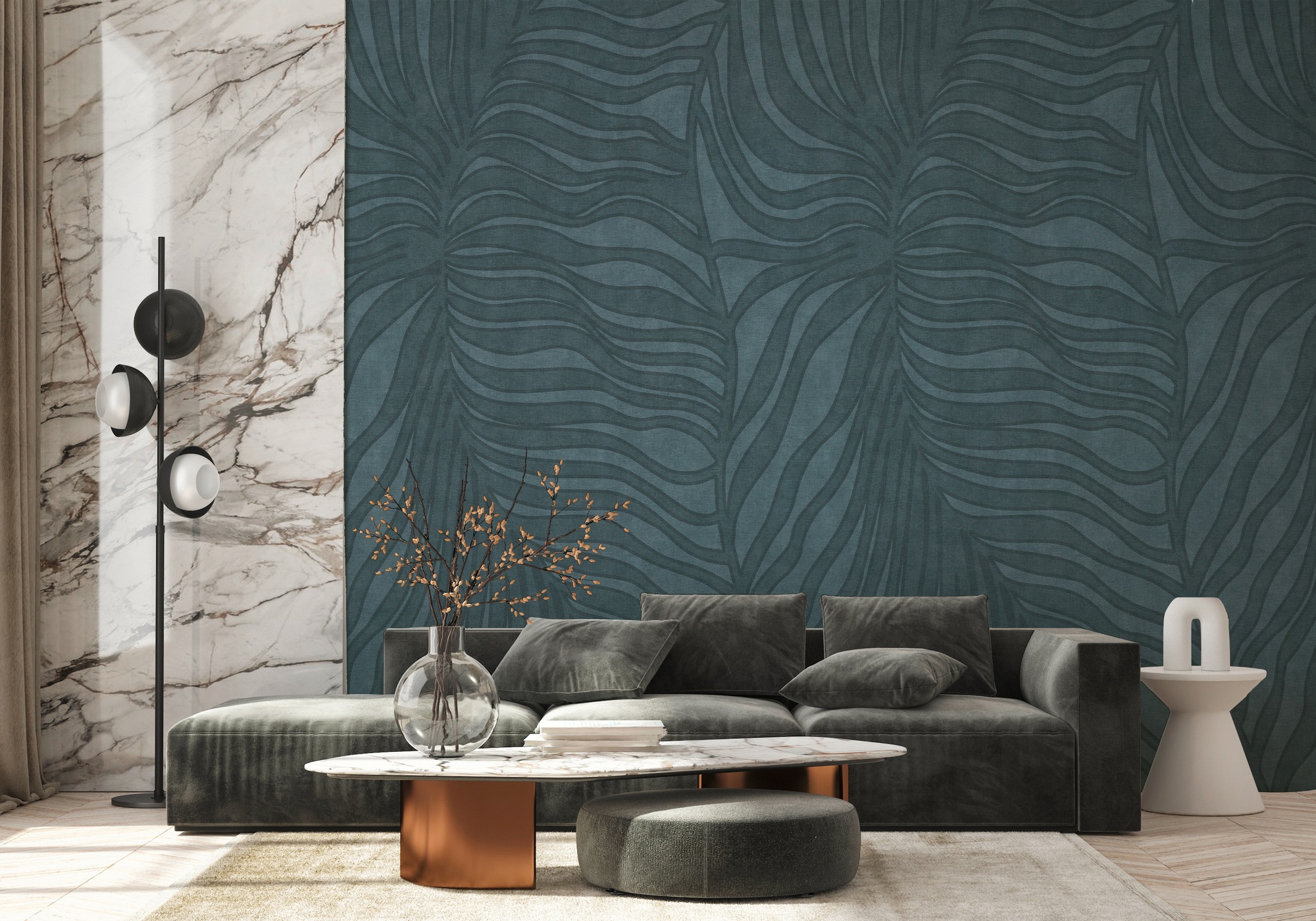 s.Oliver Vliestapete »Dschungel-Tapete - Vliestapete Palmenblatt« matt strukturiert moderne Natur-Design Wandtapete Schlafzimmer Küche Wohnzimmer