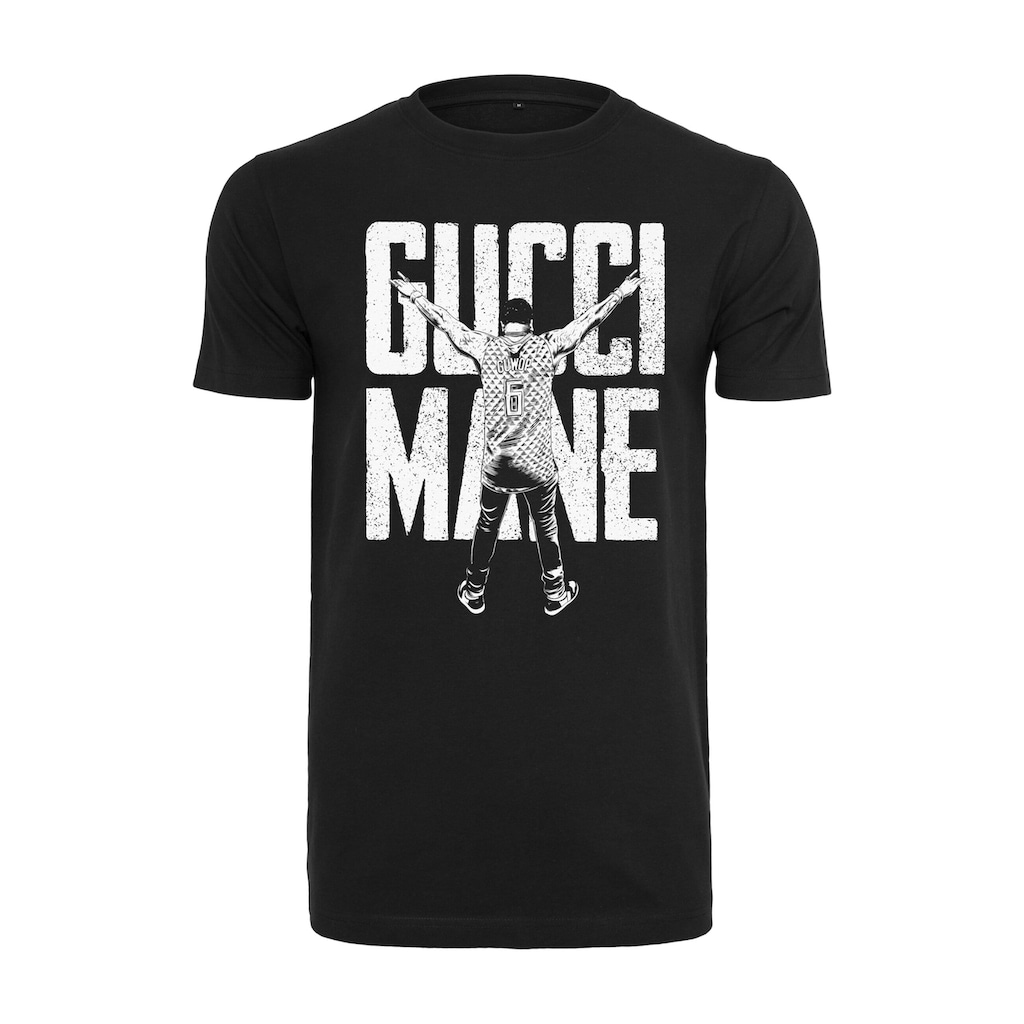 Merchcode Kurzarmshirt »Merchcode Herren Gucci Mane Guwop Stance Tee«, (1 tlg.)