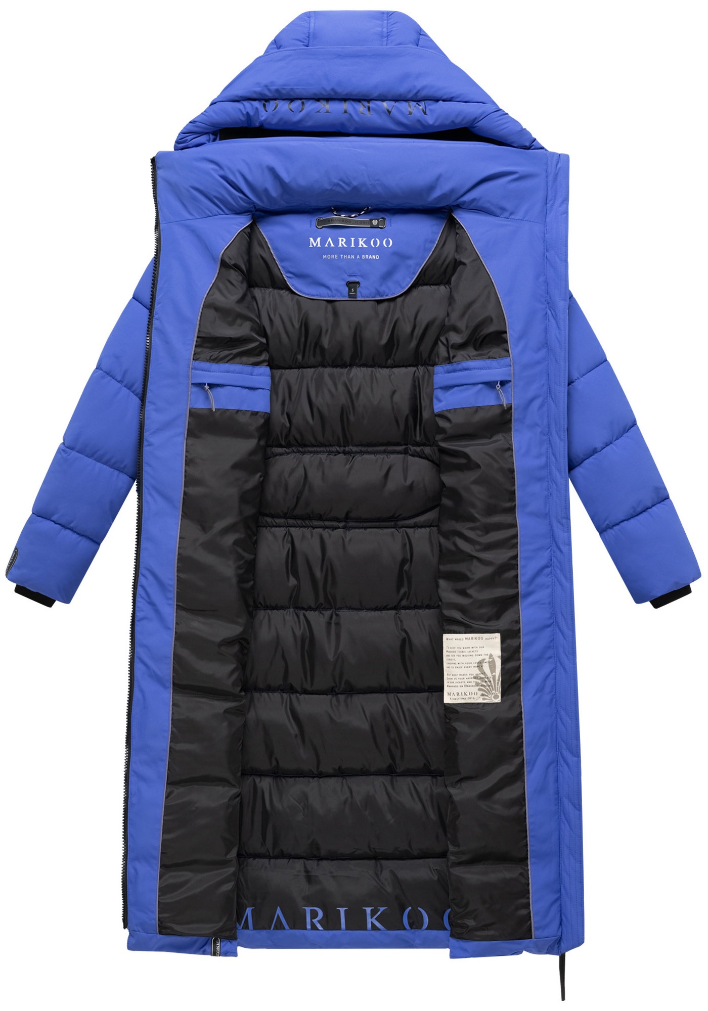 Marikoo Winterjacke »Nadeshikoo XIV« extra langer Winter Mantel gesteppt