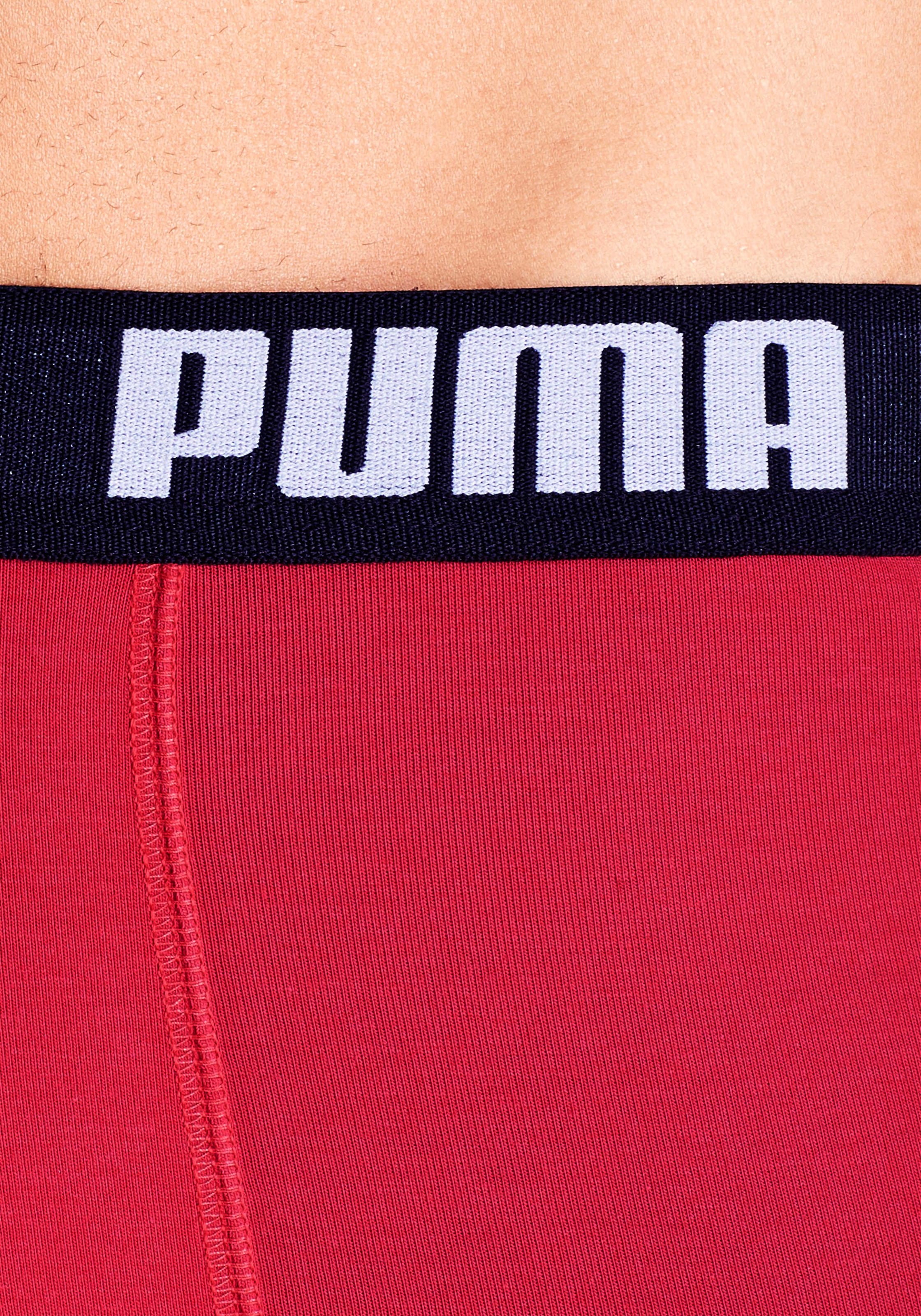 PUMA Boxer, (Packung, 3er-Pack), mit Marken-Logo im Bund