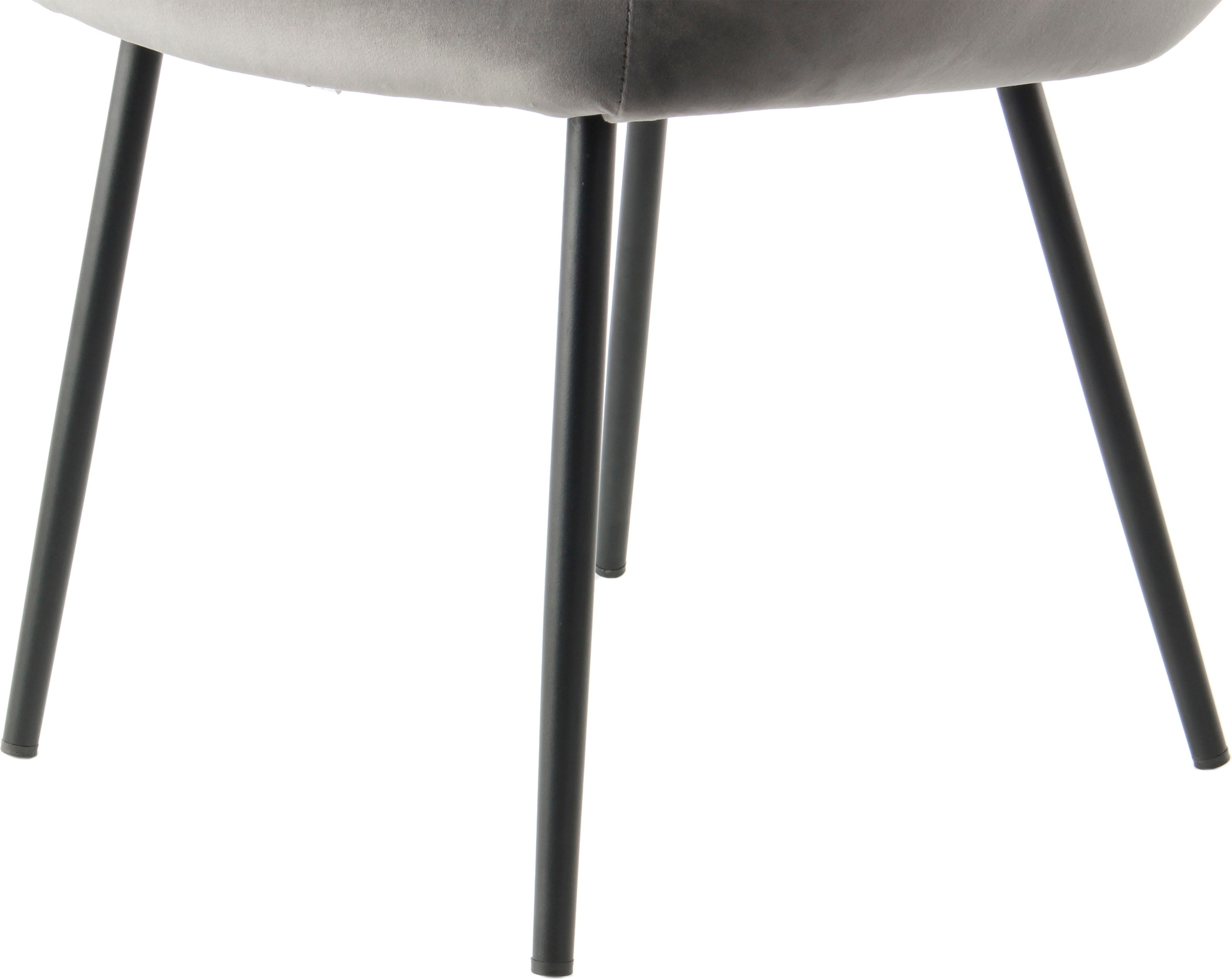 Kayoom Polsterstuhl »Stuhl Cobain 825 2er-Set, einfarbiges Design, minimalistisch gestaltet«, (Set), 2 St., samtweicher Bezug, weiche Polsterung für ein gemütliches Sitzgefühl