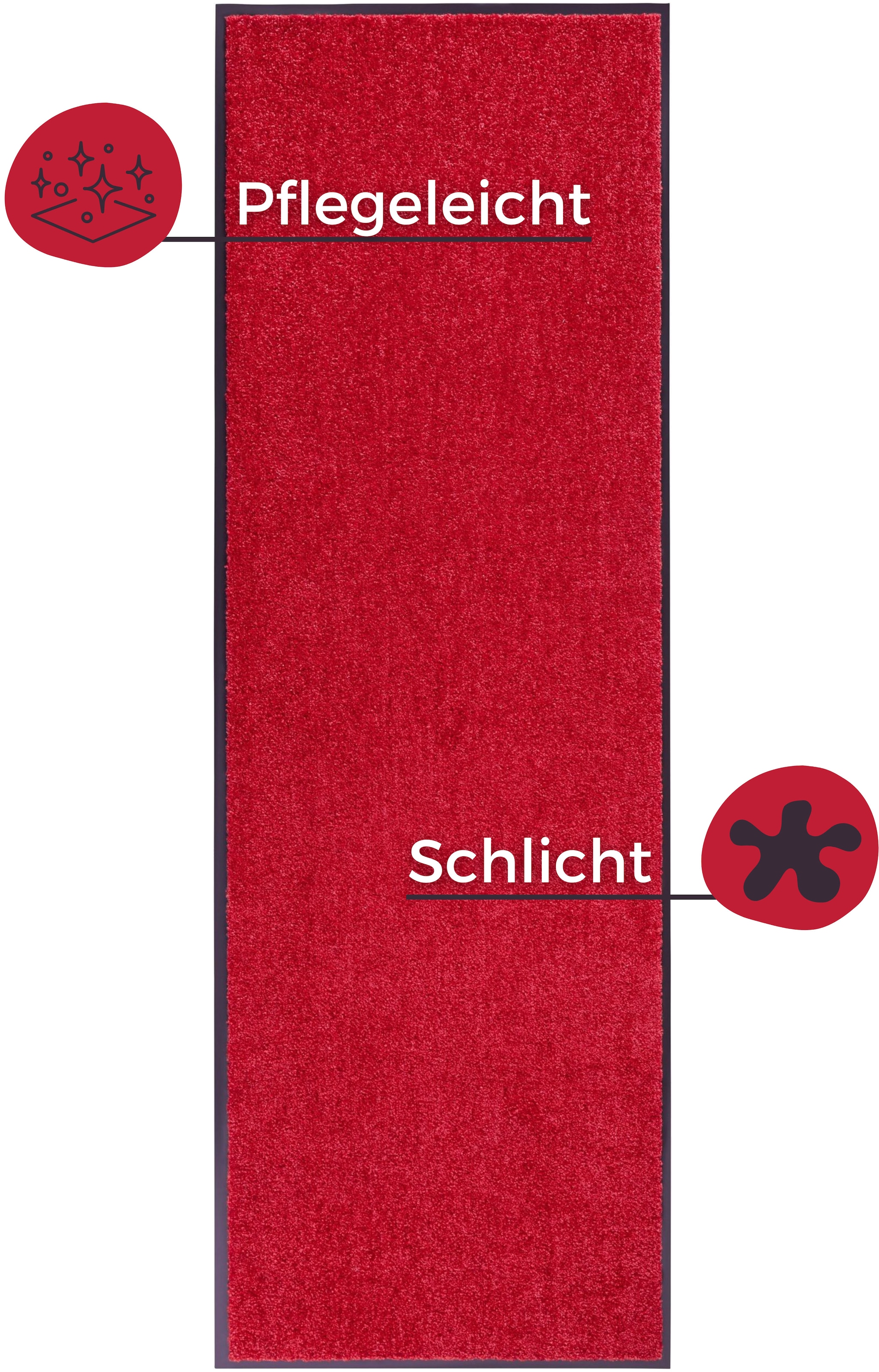 my home Fußmatte »Clean & Walk«, rechteckig, 7 mm Höhe, Schmutzfangmatte, Türmatte, In- und Outdoor, Teppich, Läufer, waschbar