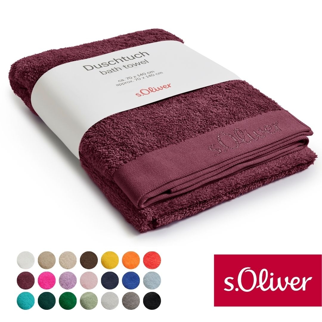 s.Oliver Duschtuch "s.Oliver, Premium Qualität, 600 gr/m², auch als Sets erhältlich" große Farbauswahl, auch als Handtuch, Waschhandschuh, Gästetuch