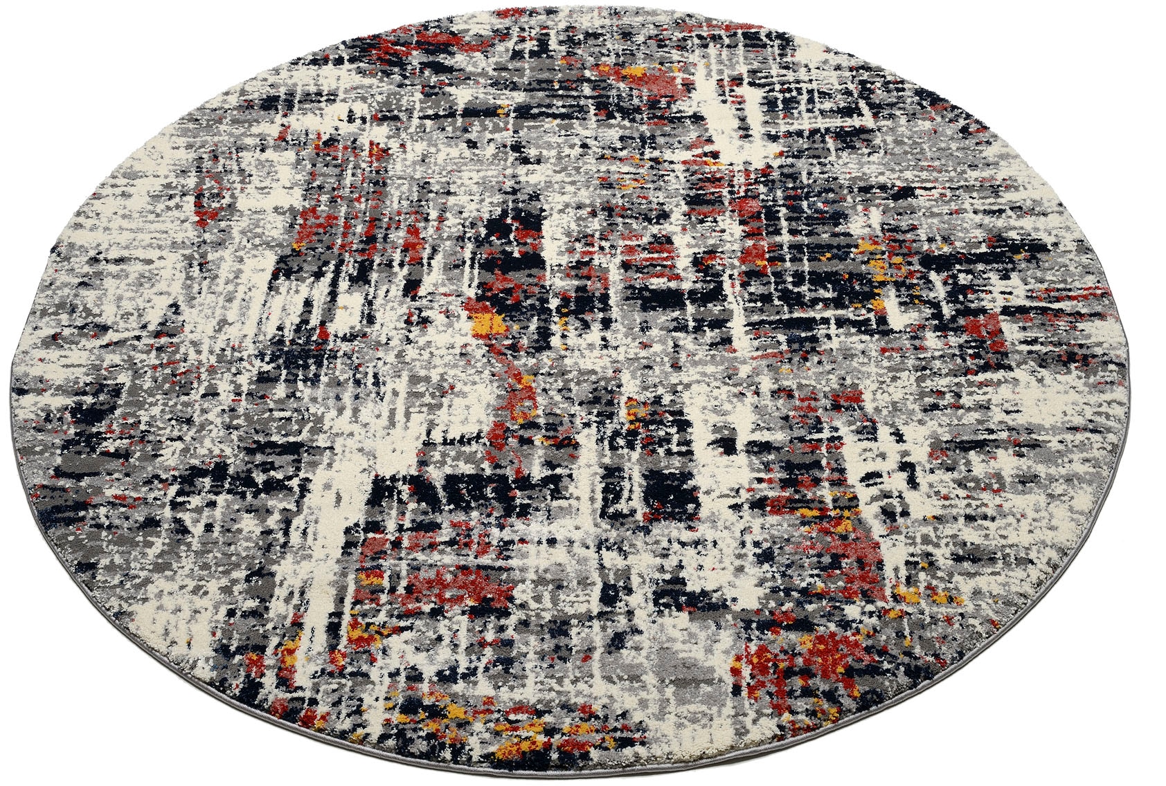 Teppich OCI DIE TEPPICHMARKE "HIGH & LOW SIX", bunt (multi), H:20mm Ø:200cm, Polypropylen, Teppiche, Teppich, Hochflor, Langflor, 3D Hochtief-Optik, Wohnzimmer