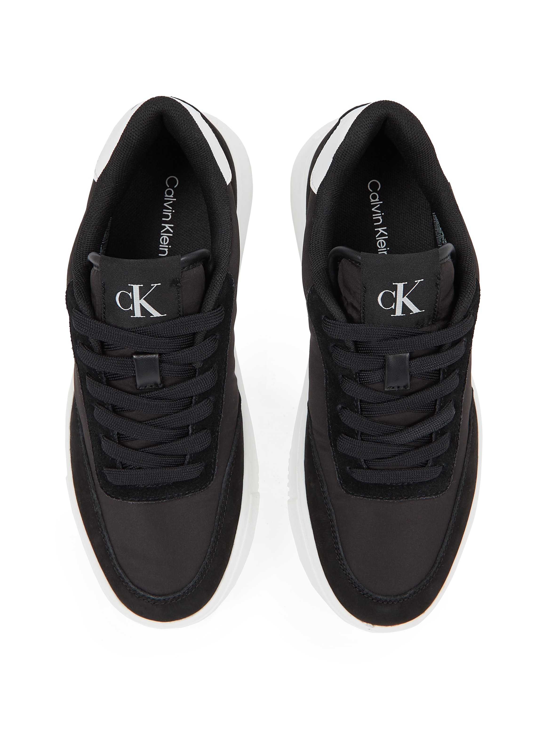 Calvin Klein Jeans Sneaker »CHUNKY CUPSOLE LOW MIX IN«, Freizeitschuh, Halbschuh, Schnürschuh mit CK Logo