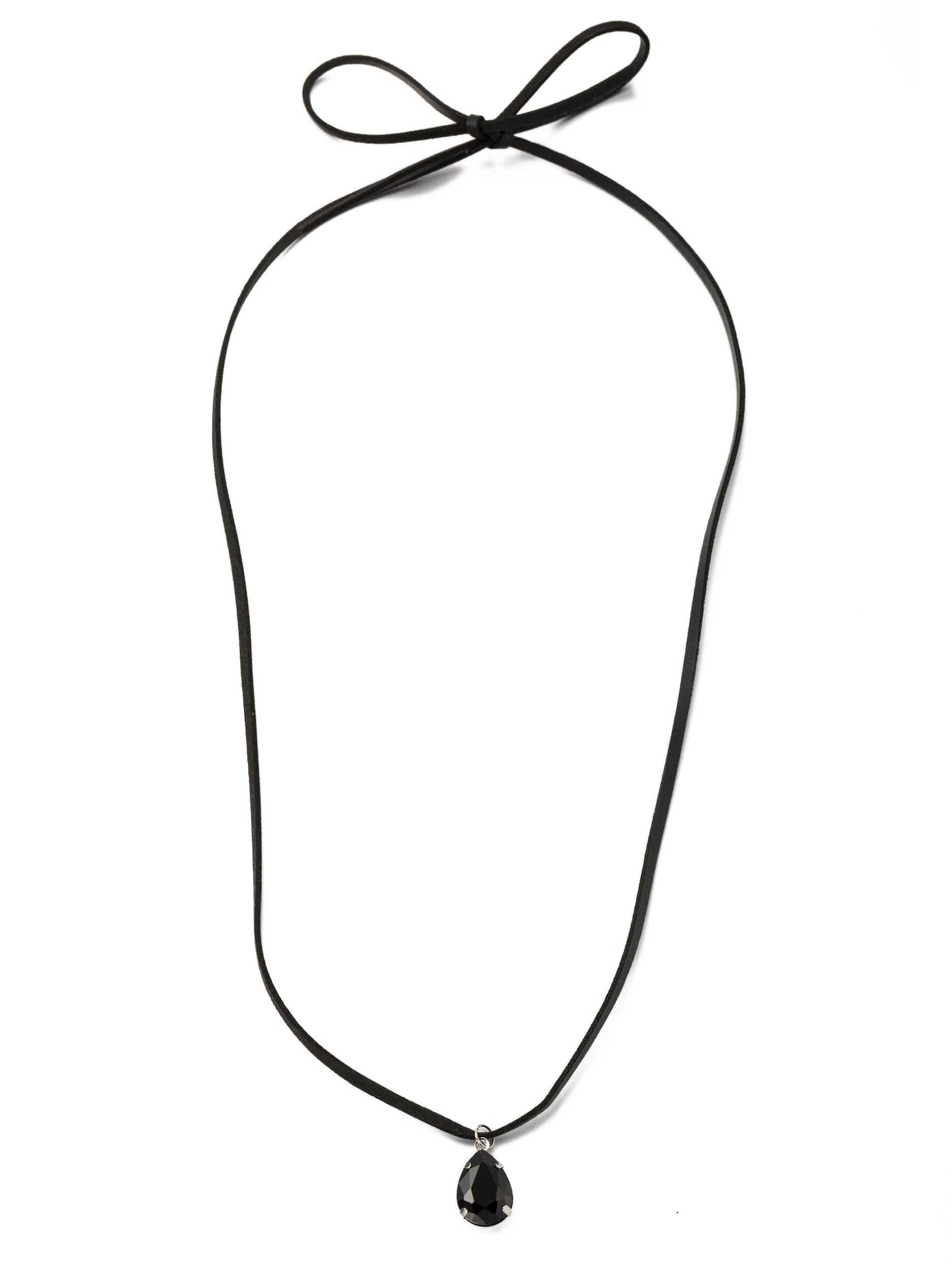 Aniston JEWELRY & WATCHES Kette mit Anhänger »Schmuck Geschenk Kupfer Textil Halsschmuck Halskette Tropfen« Made in Germany - mit Glasstein