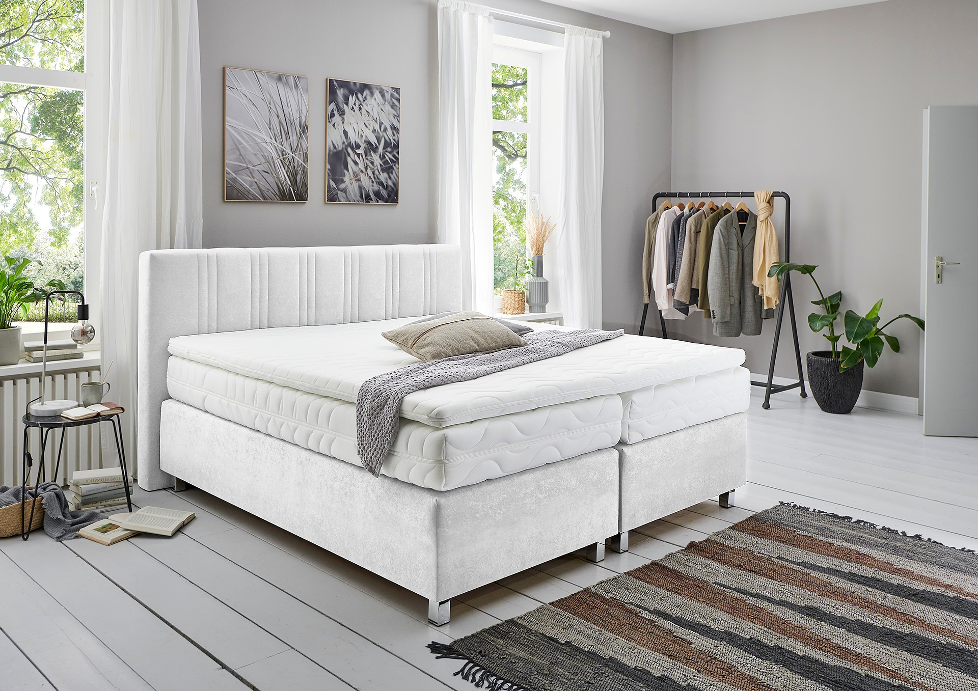 Westfalia Schlafkomfort Boxspringbett, wahlweise mit Bettkasten und Topper