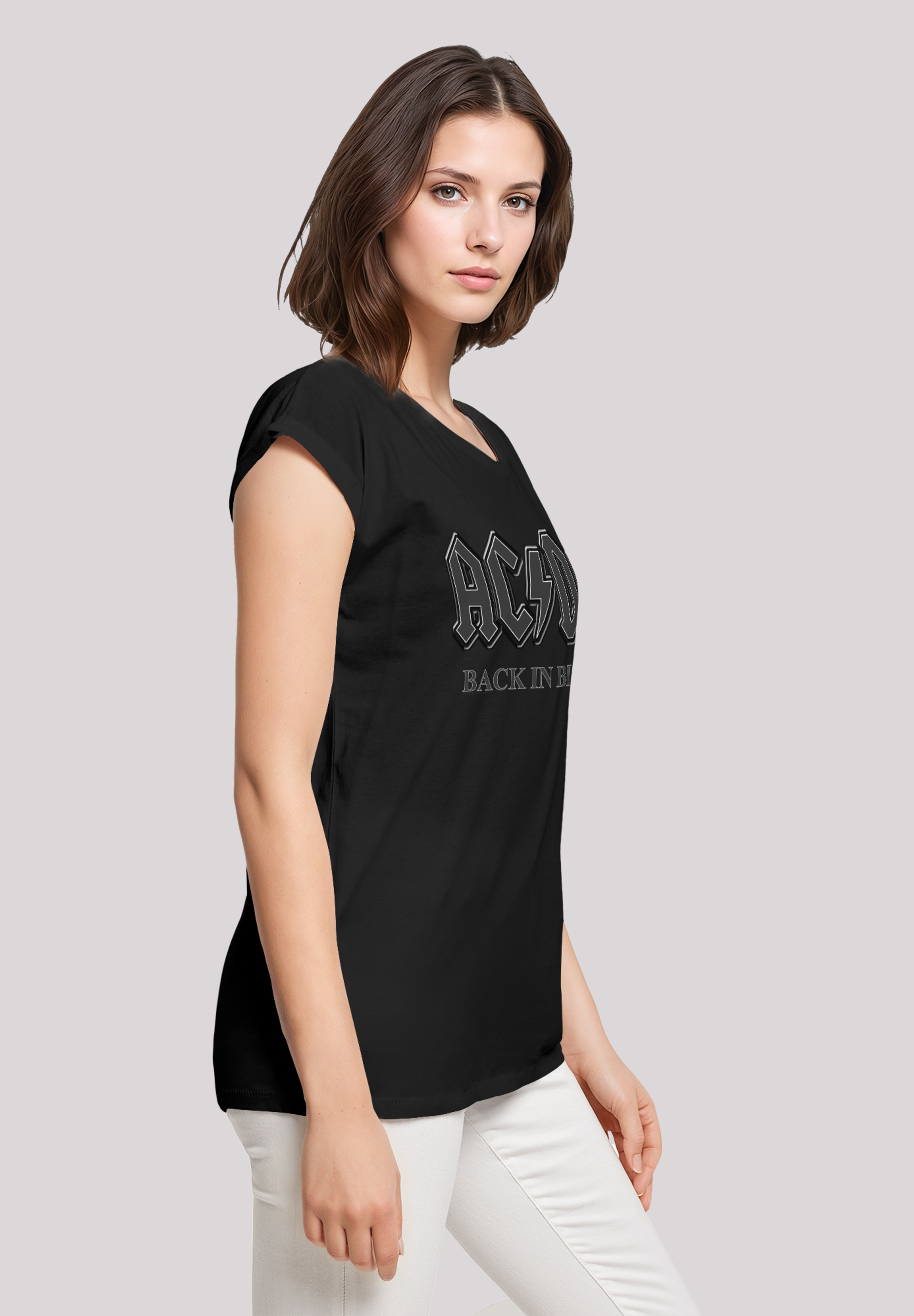 F4NT4STIC T-Shirt »ACDC Back in Black«, Premium Qualität