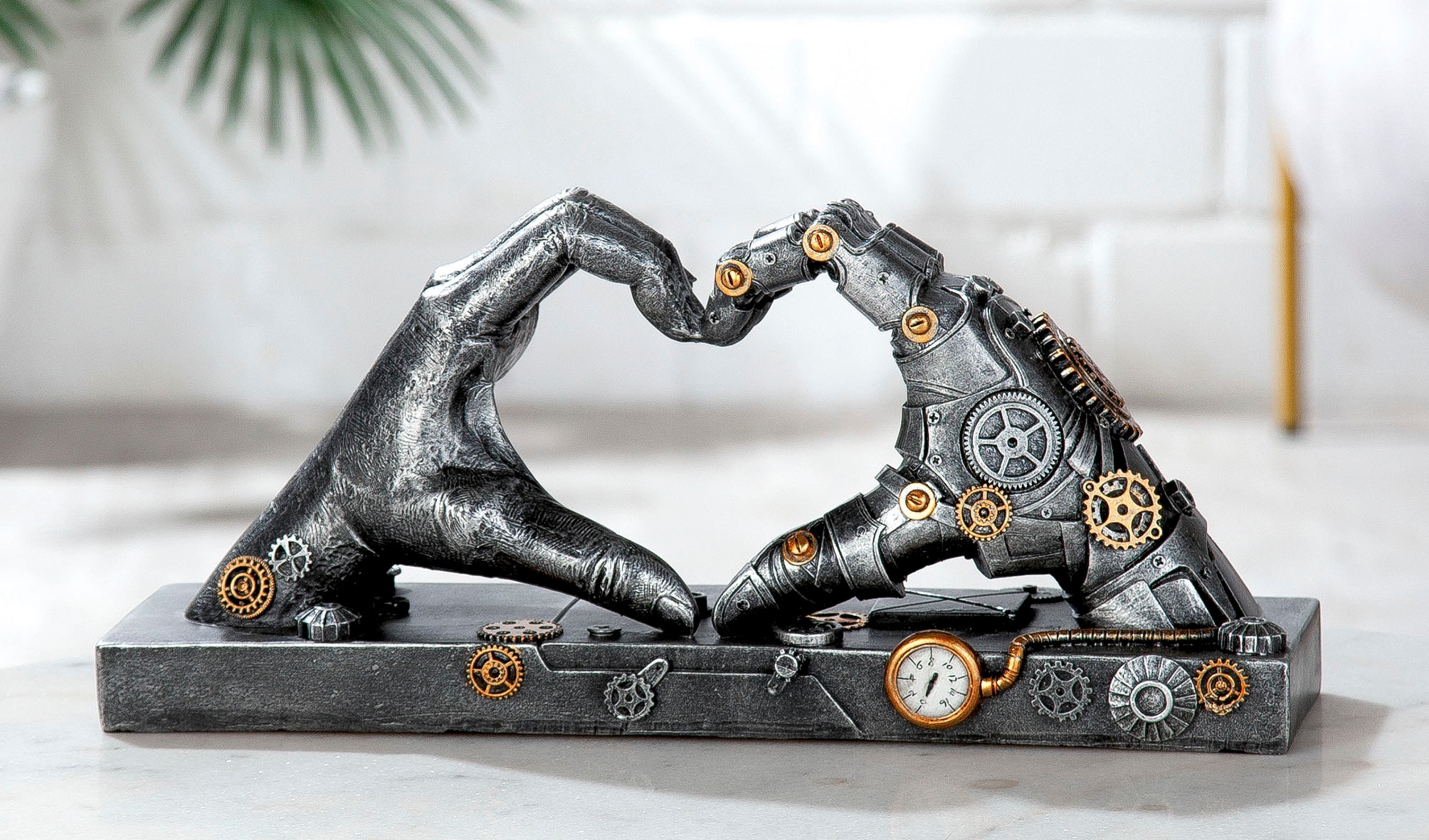 Casablanca by Gilde Dekofigur »Skulptur Steampunk Hand, silber«, (1 St.),  silberfarben bestellen | BAUR