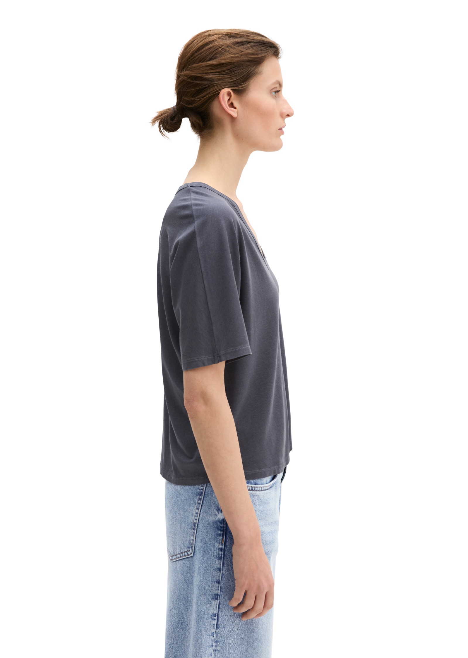 Marc O'Polo T-Shirt »mit angeschnittenen Ärmeln«