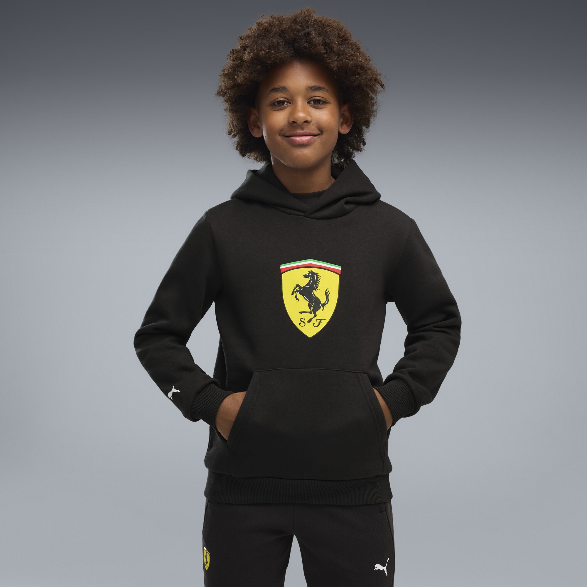 PUMA Kapuzenpullover »Scuderia Ferrari Coloured Shield Fleece-Hoodie Jugendliche«