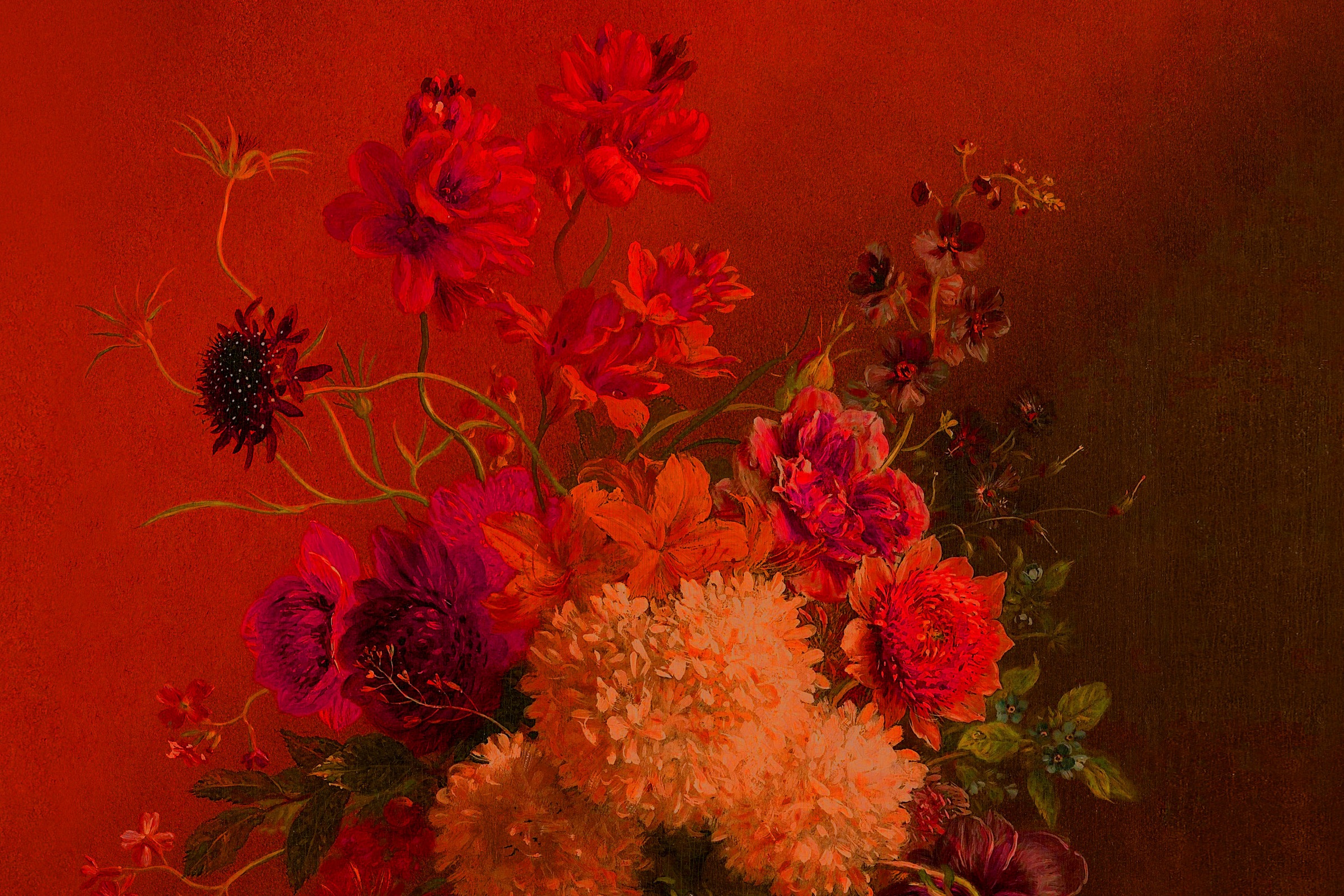 A.S. Création Leinwandbild »bouquet vibrant«, Blumen, (1 St.), Keilrahmen Bild Blumen-Strauß Floral