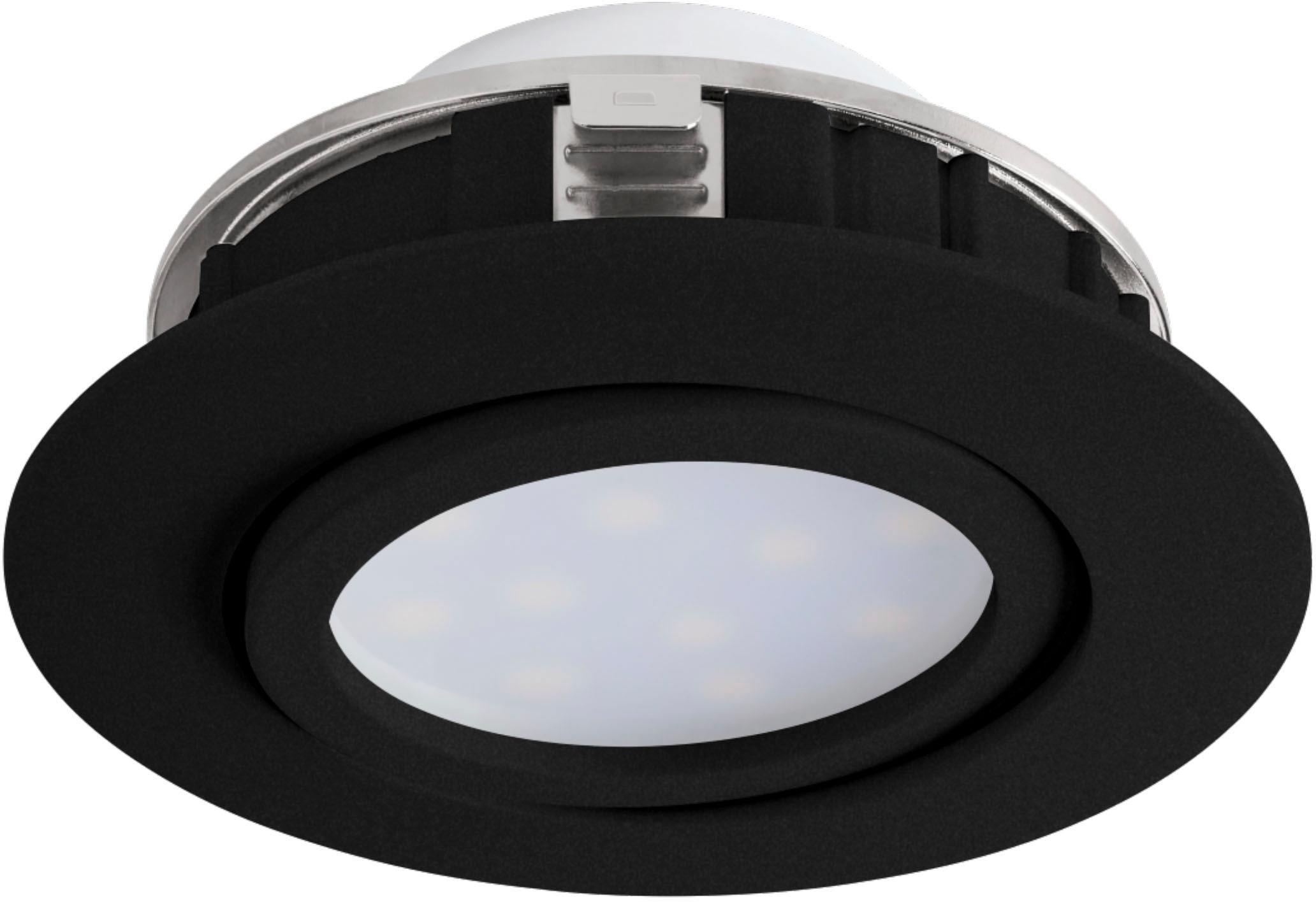 EGLO Deckenleuchte »PINEDA«, Leuchtmittel LED-Modul | LED fest integriert, Deckenleuchte in schwarz aus Kunststoff - 1X5,5W - Warmweiß