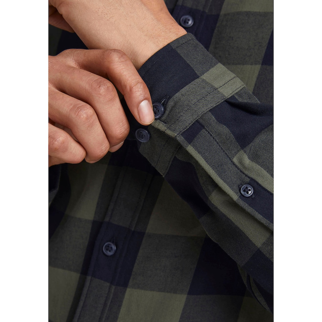 Jack & Jones Karohemd »JJ JJEGINGHAM TWILL SHIRT L/«