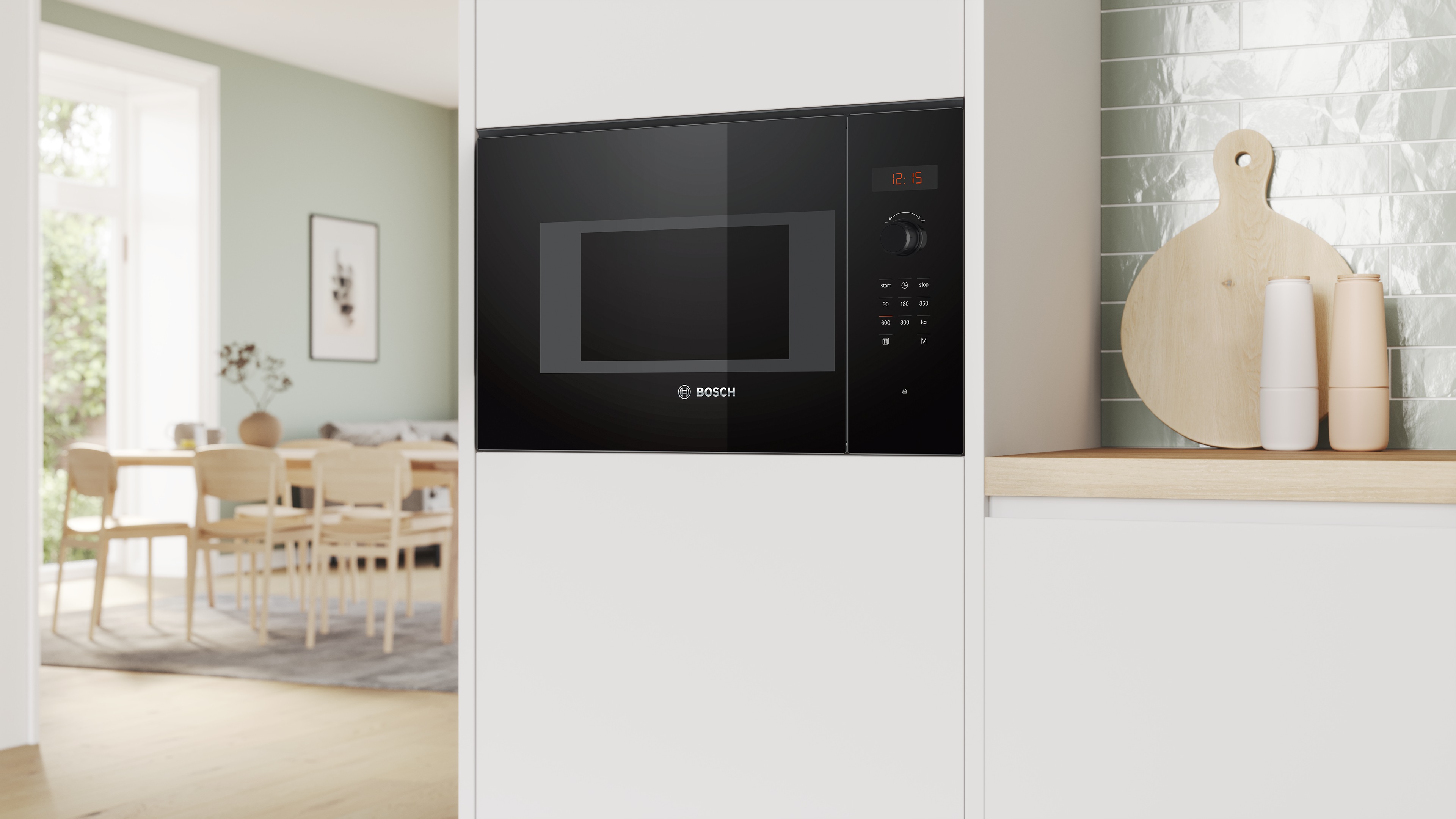 Thumbnail - BOSCH Einbau-Mikrowelle "BFL523MB1F", Mikrowelle, 1270 W