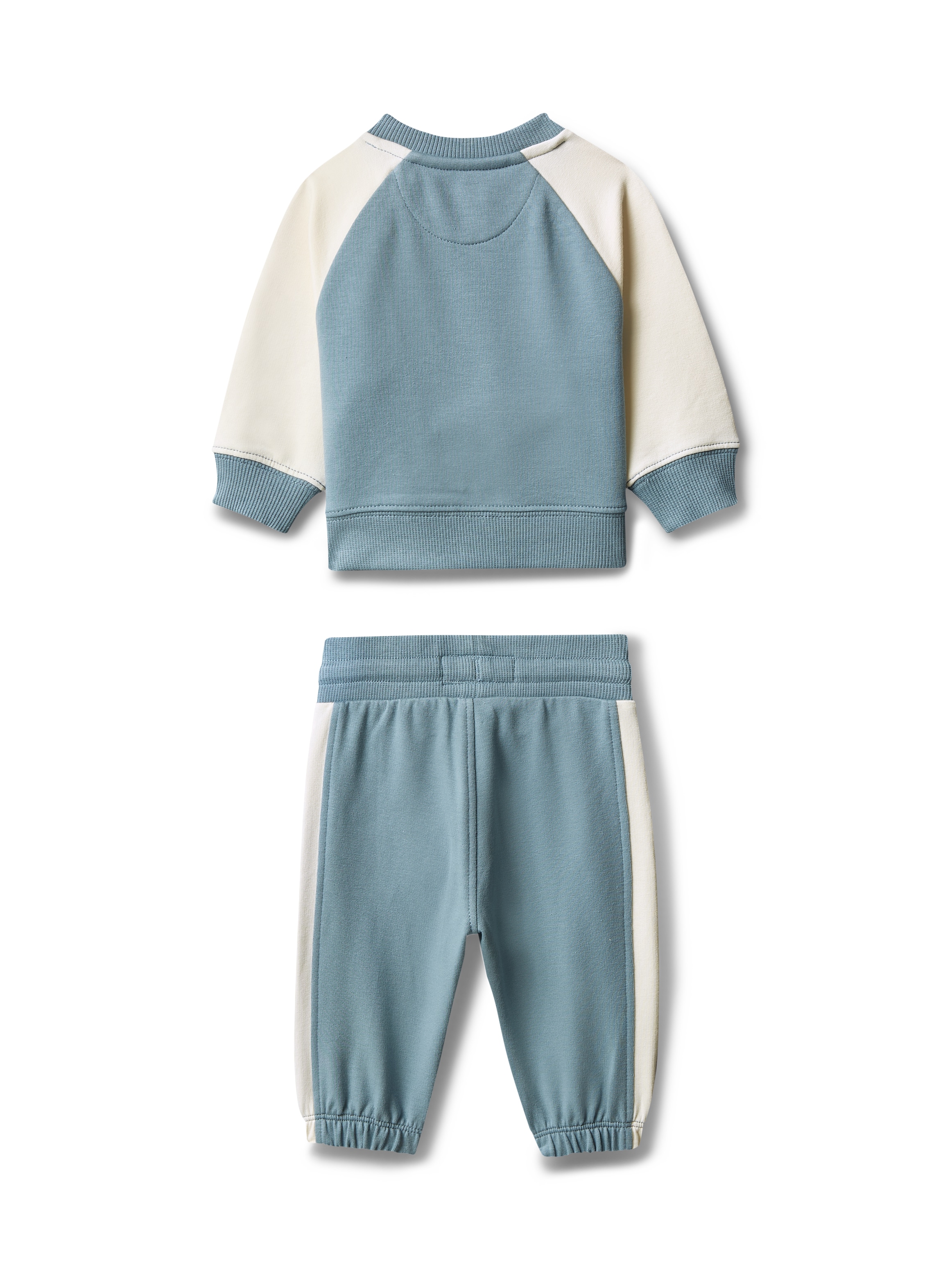 Calvin Klein Jeans Langarmshirt & Hose »COLOR BLOCK RAGLAN JOG SET« Set,  Regular fit mit Druckknopfverschluss