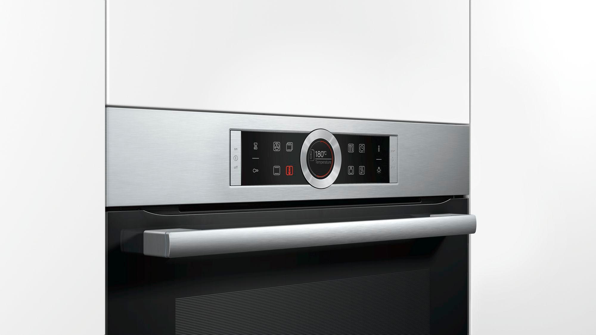 BOSCH Einbaubackofen 8 »CBG635BS3«, mit Teleskopauszug nachrüstbar, ecoClean Direct