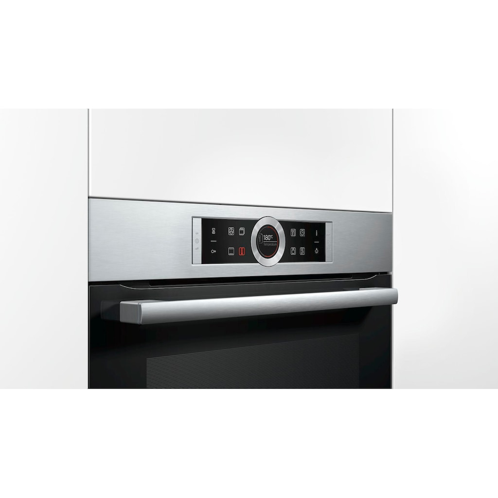 BOSCH Einbaubackofen »CBG635BS3«, 8, CBG635BS3, mit Teleskopauszug nachrüstbar, ecoClean Direct