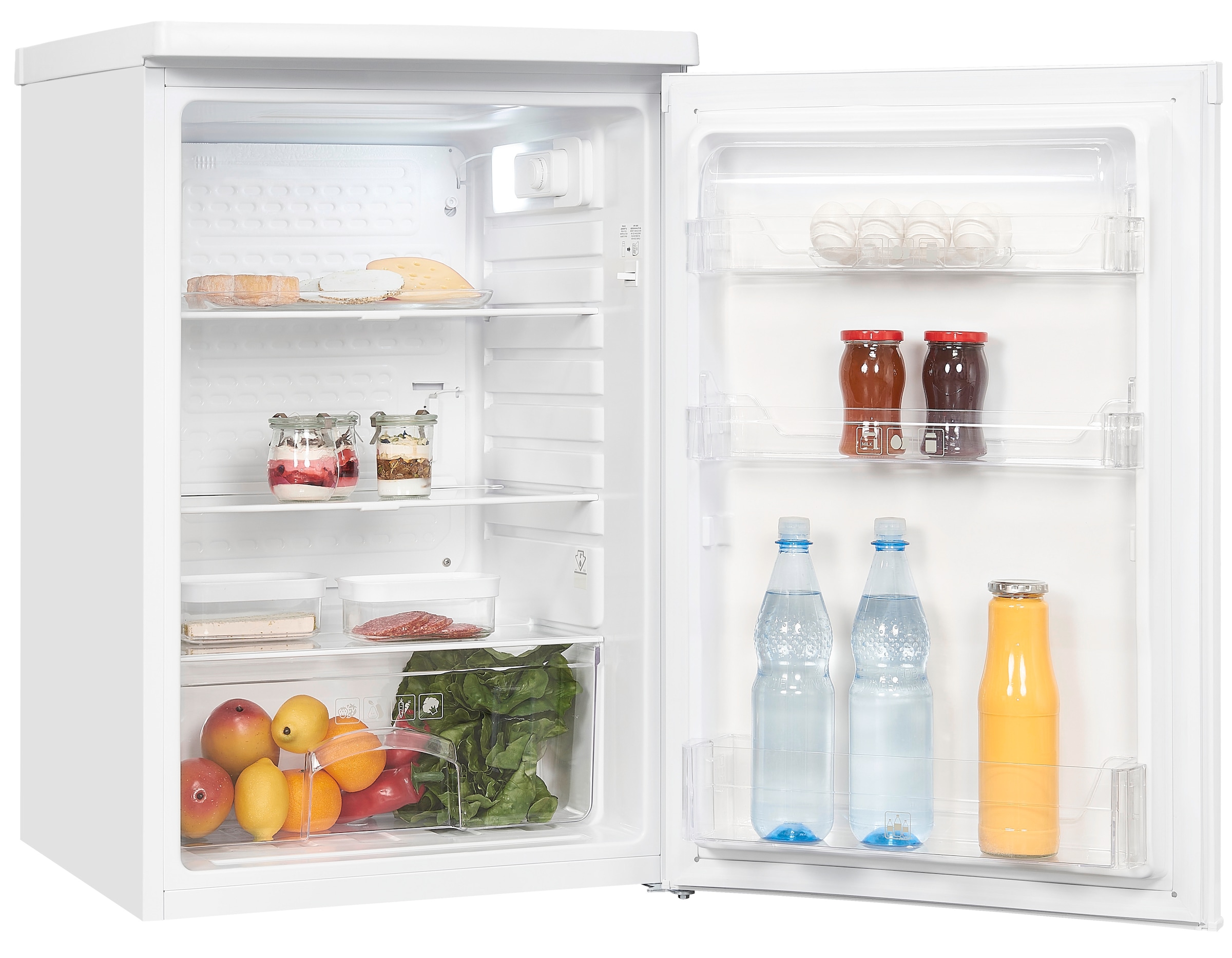 exquisit Vollraumkühlschrank »KS16-V-040D«, 126 Liter Nutzinhalt, Leiser Betrieb, Energieeffizienzklasse D