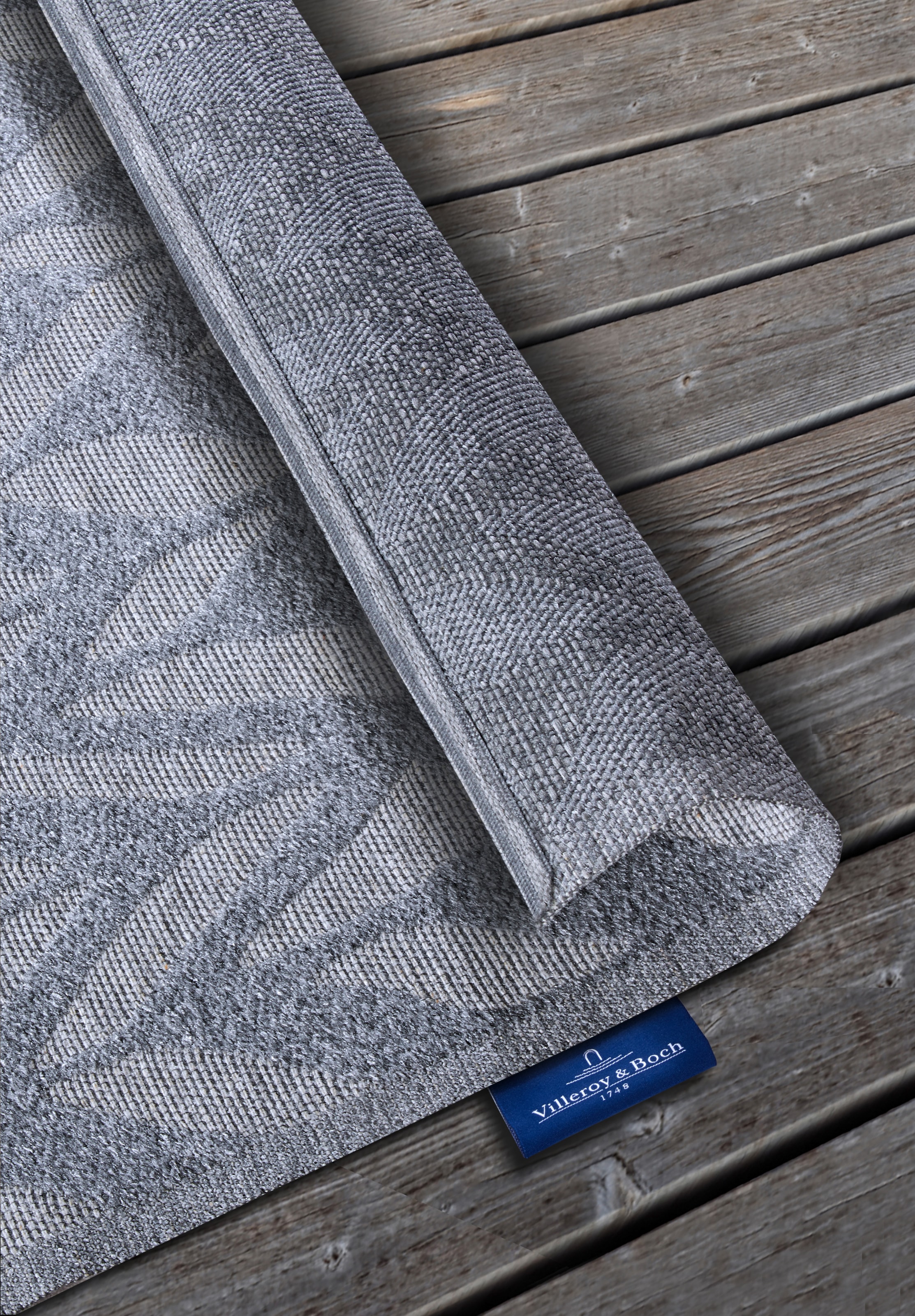 Villeroy & Boch Outdoorteppich »Georgette«, rechteckig, 4 mm Höhe, In-& Outdoor, Flachgewebe, wetterfest, Terrasse, Balkon, modern, Trend