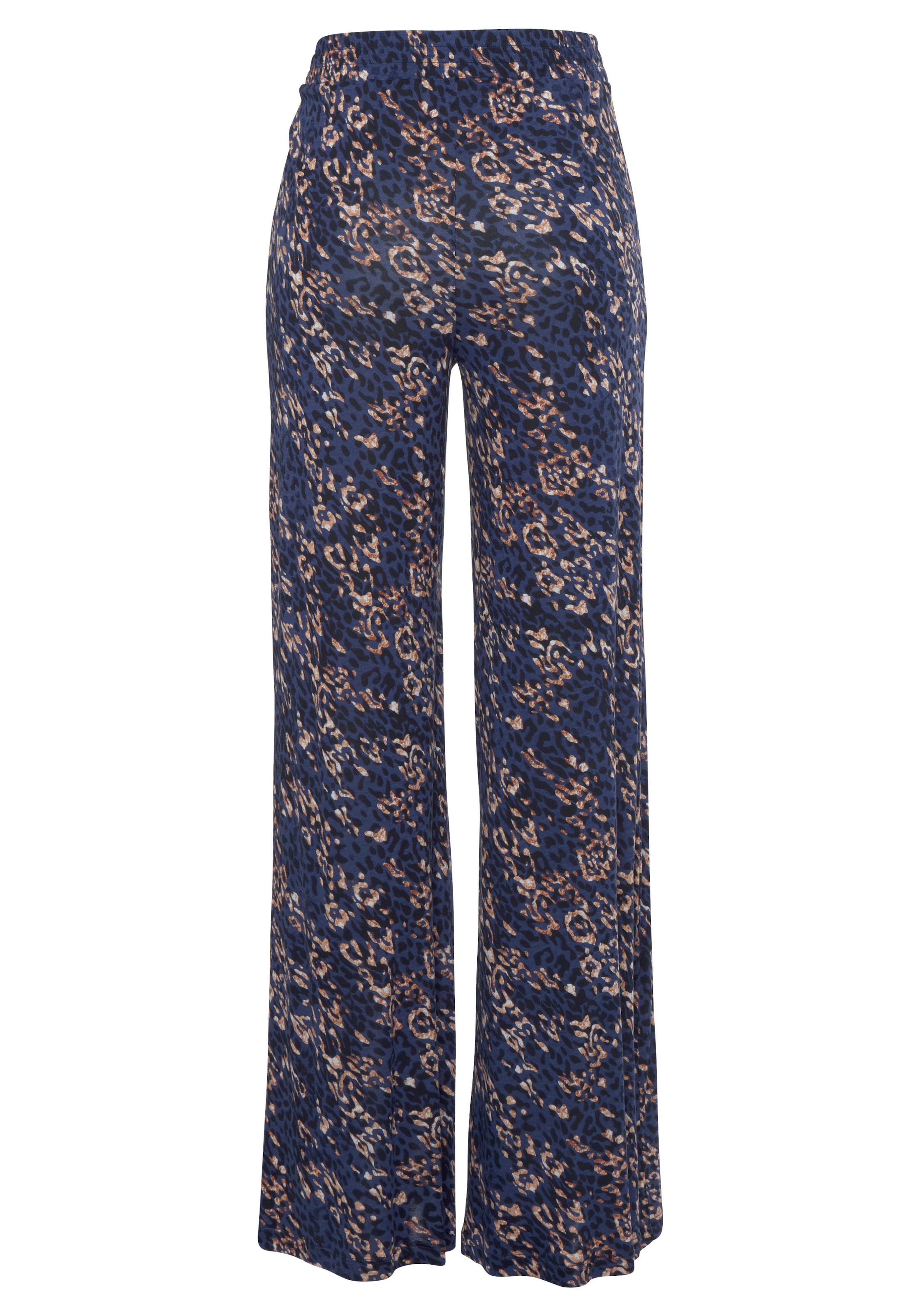 Vivance Jerseyhose, mit Alloverdruck, bequeme Sommerhose in weiter Form, Strandhose