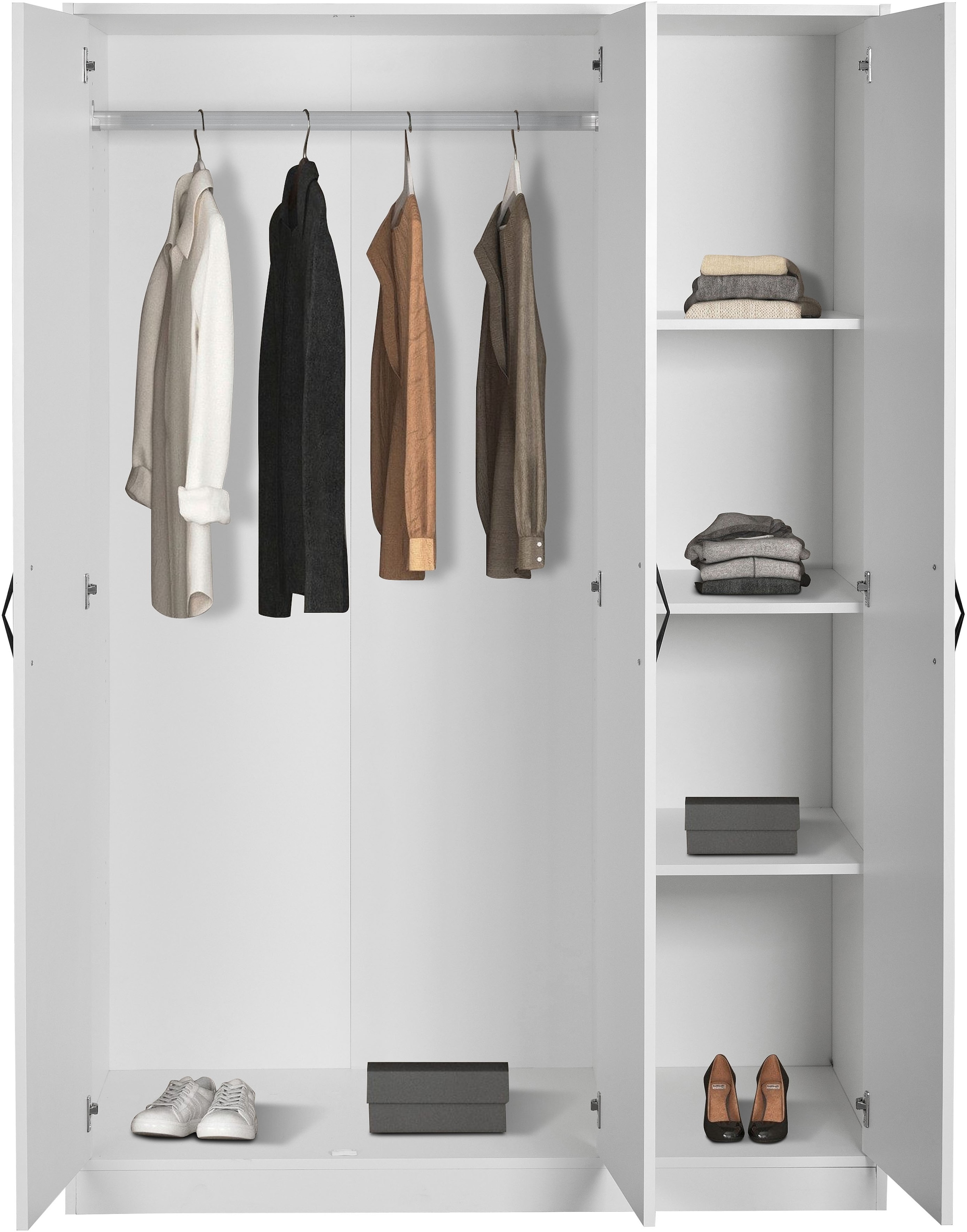 OTTO home Kleiderschrank »Hamburg Schlafzimmer Schrank Otto´s Choice« stabile robuste Bauweise mit optimaler Aufteilung,  Schlafzimmerschrank klassisches Design Garderobe Schrank Bestseller