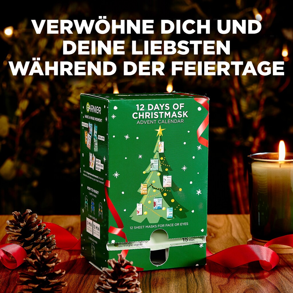 GARNIER Adventskalender »Tuchmasken Adventskalender«, für Erwachsene