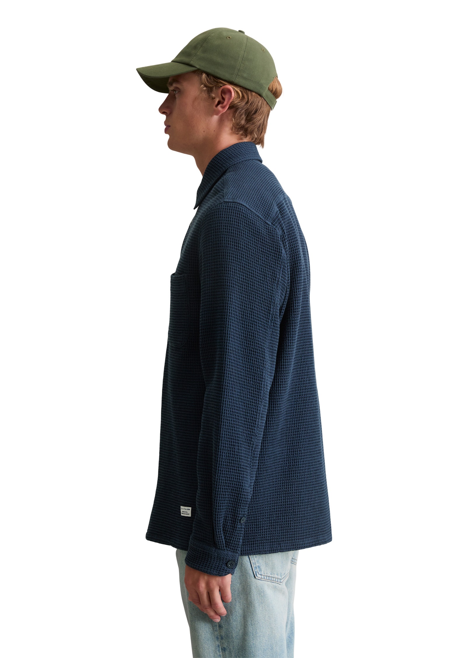 Marc OPolo DENIM Langarmhemd "mit Waffelstruktur" günstig online kaufen