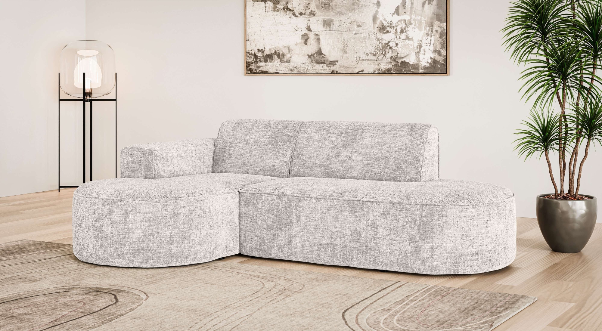 OTTO home Ecksofa "ADELLA Design-Sofa mit Recamiere rechts/links, 248/159/7 günstig online kaufen